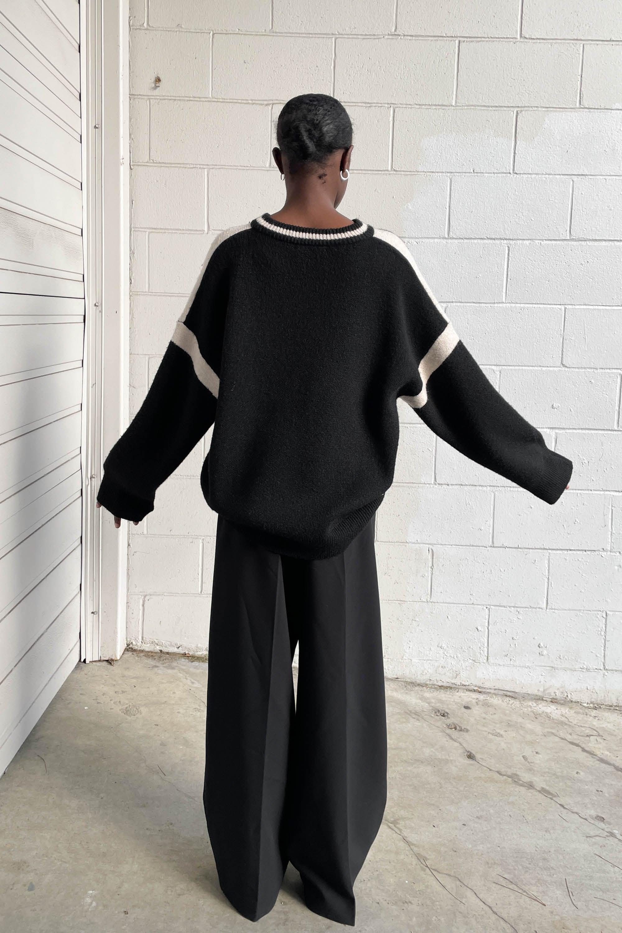 OVERSIZED RACER DETAIL SWEATER by OAK + FORT