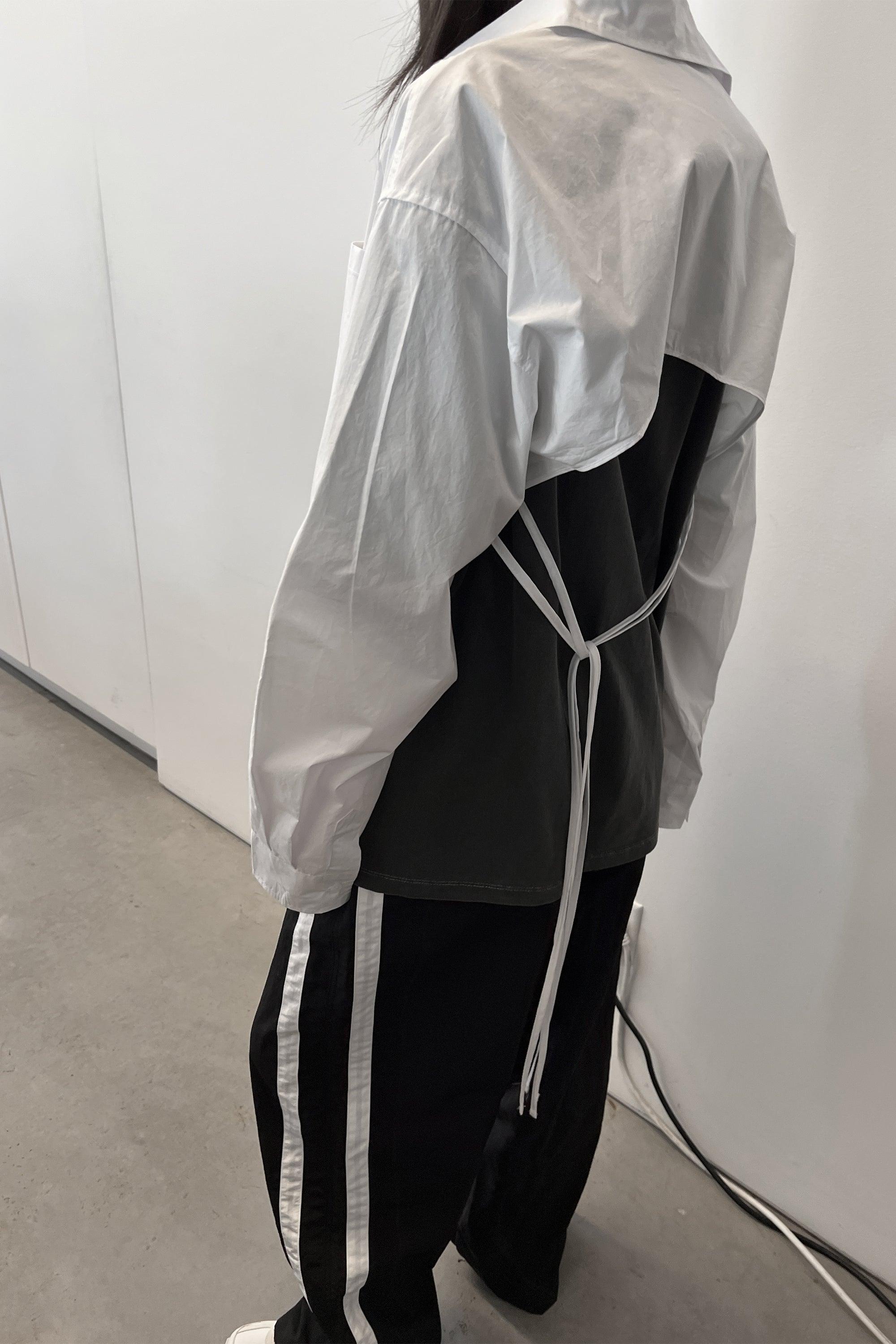 OVERSIZED SHIRT WITH OPEN BACK by OAK + FORT