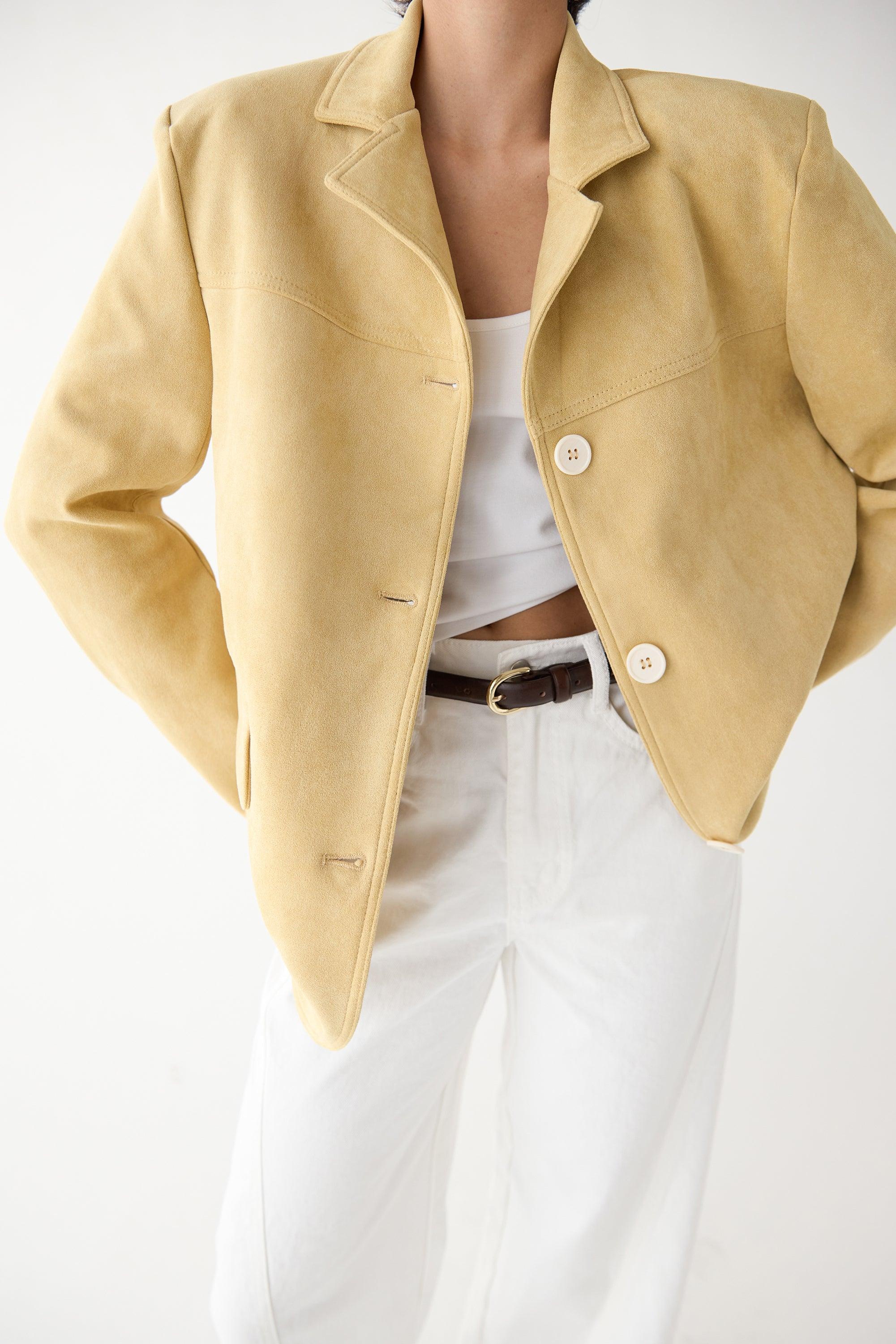 OVERSIZED VEGAN SUEDE BLAZER by OAK + FORT