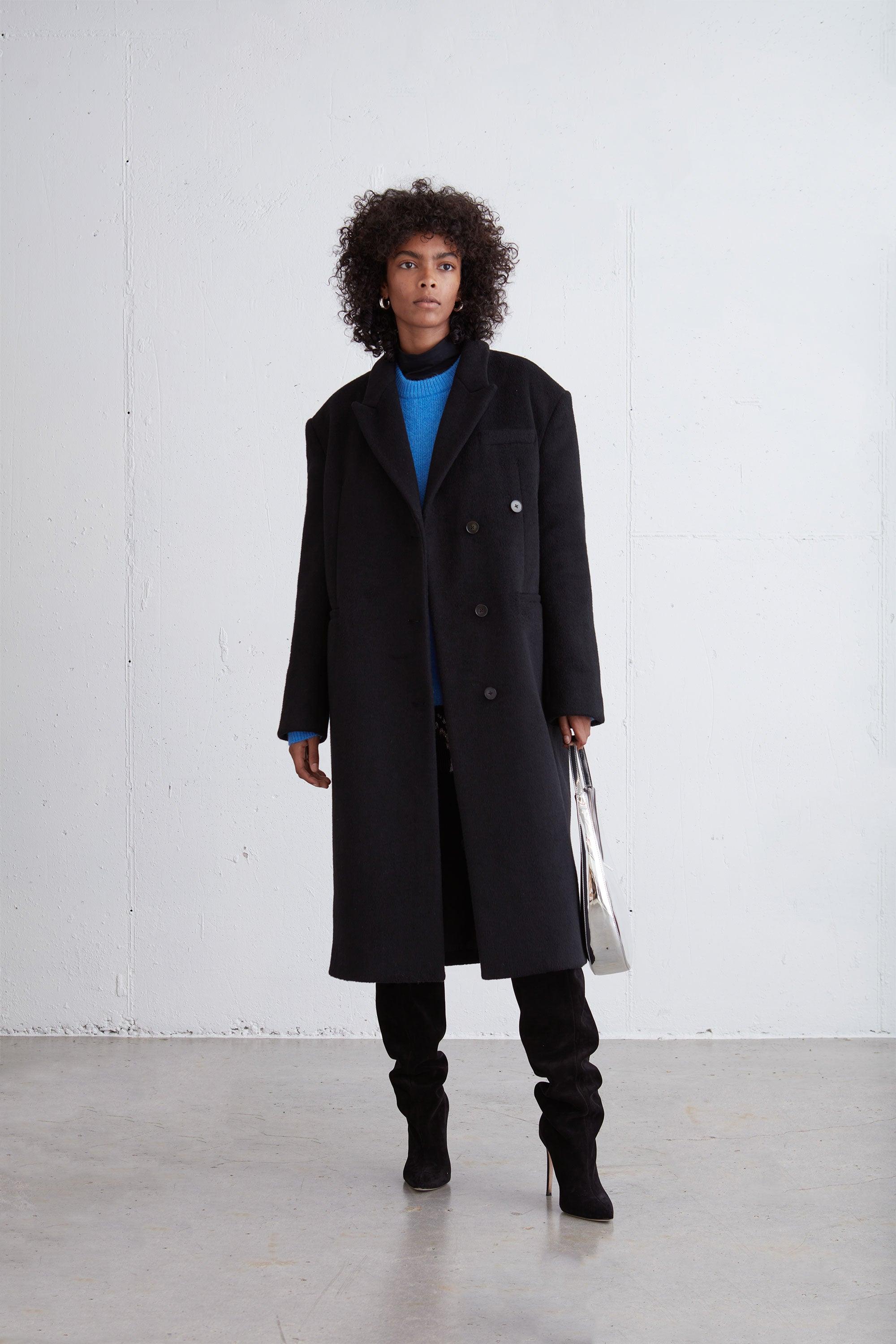 OVERSIZED WOOL BLEND COAT by OAK + FORT