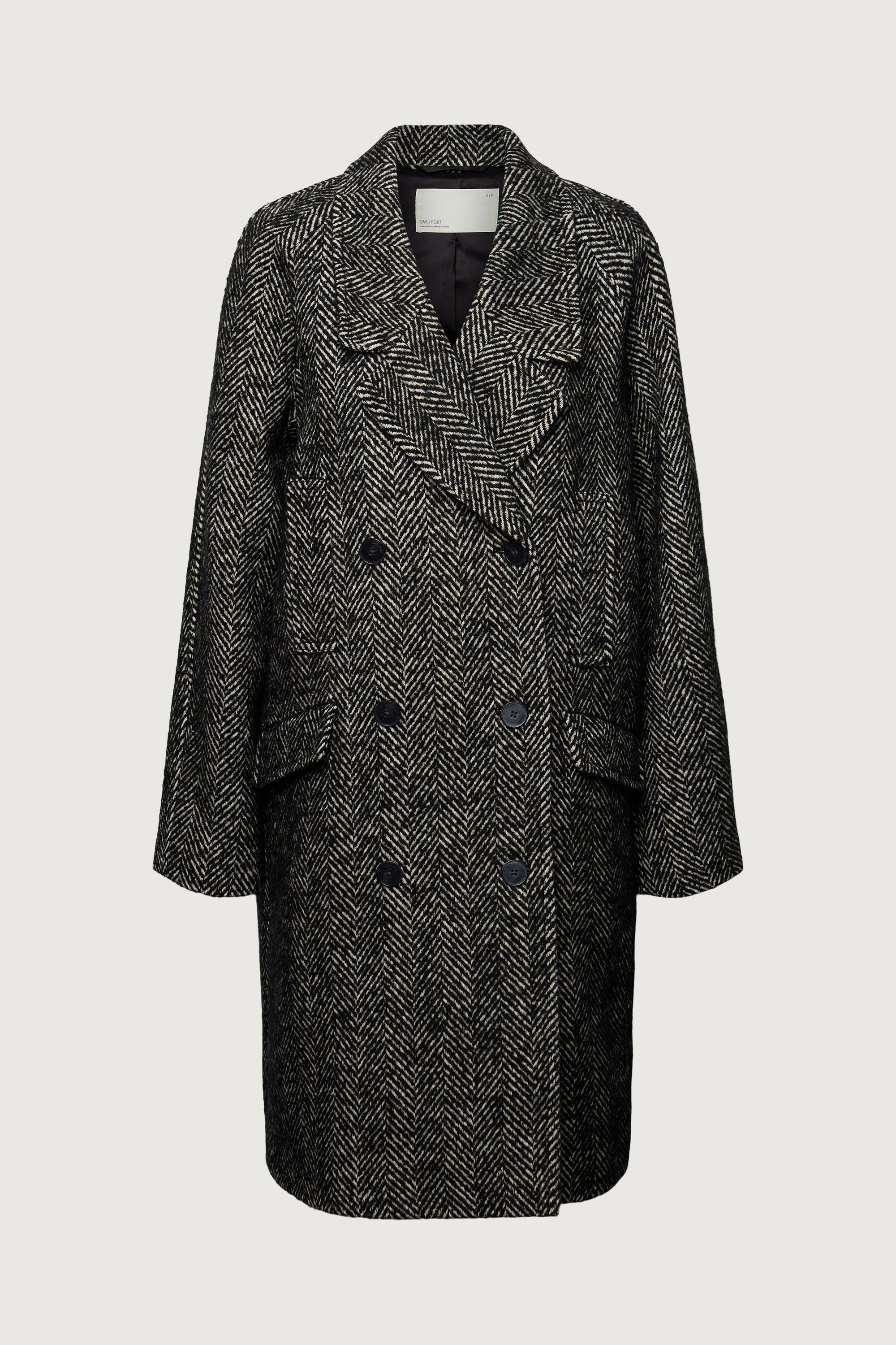 OVERSIZED WOOL-BLEND DOUBLE-BREASTED COAT by OAK + FORT