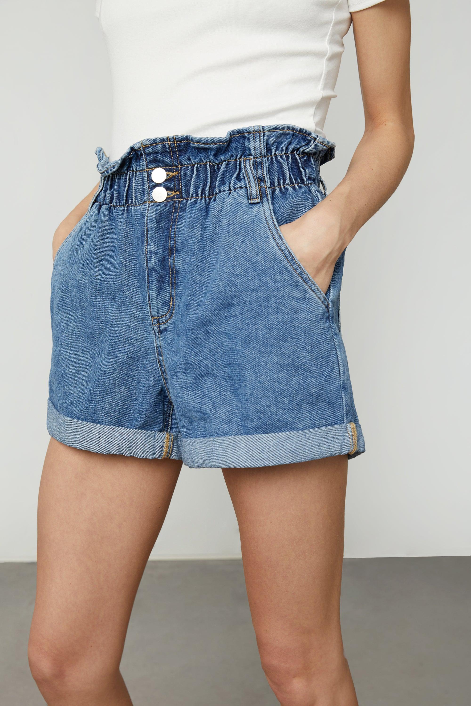 PAPERBAG JEAN SHORT by OAK + FORT