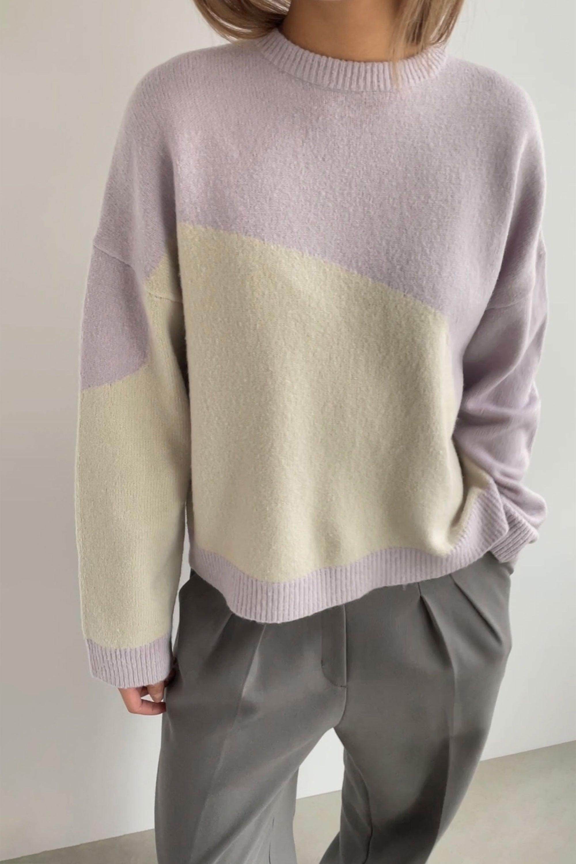 PATTERNED KNIT SWEATER by OAK + FORT