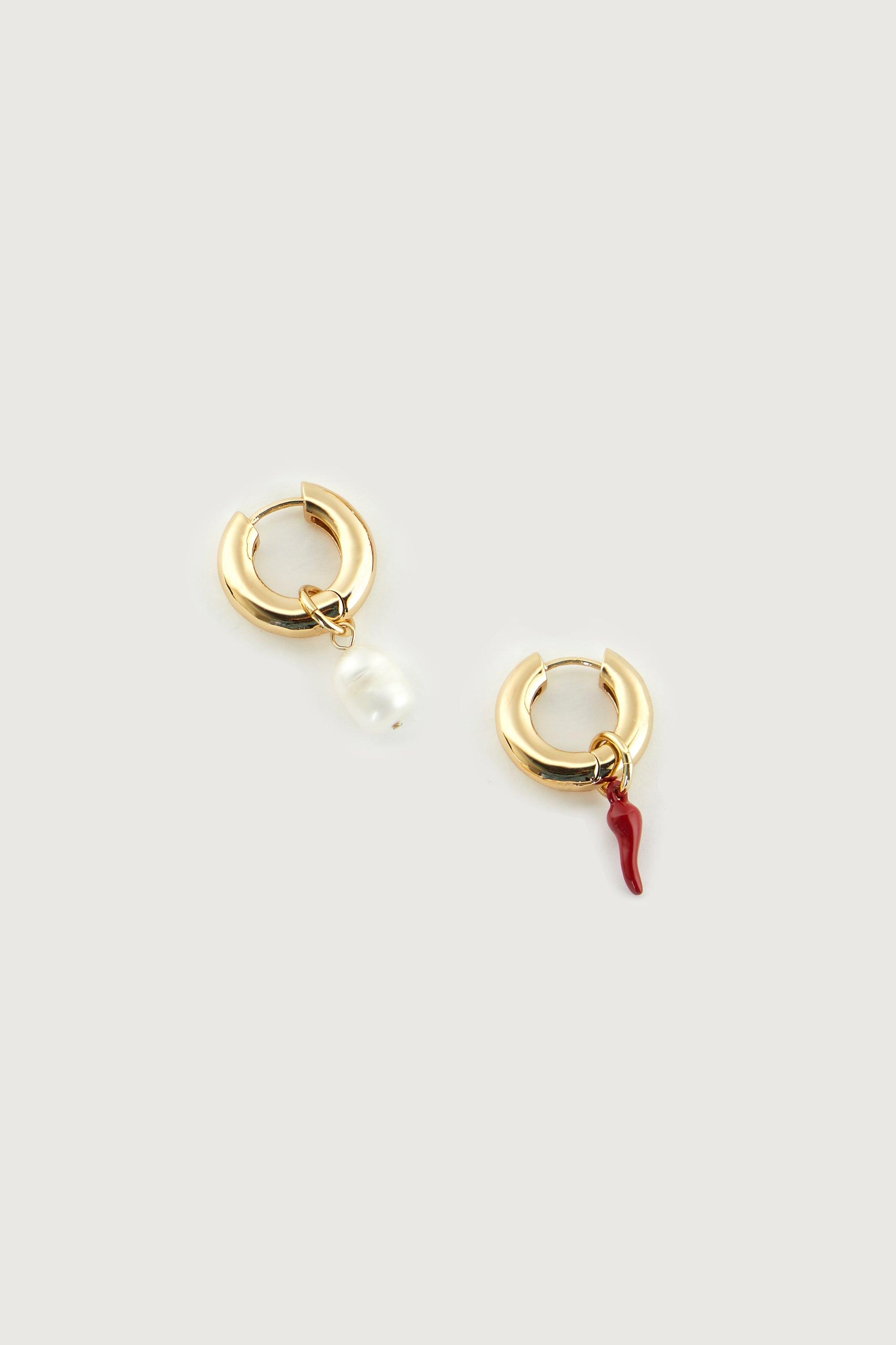 PEARL AND PEPPER HOOPS by OAK + FORT