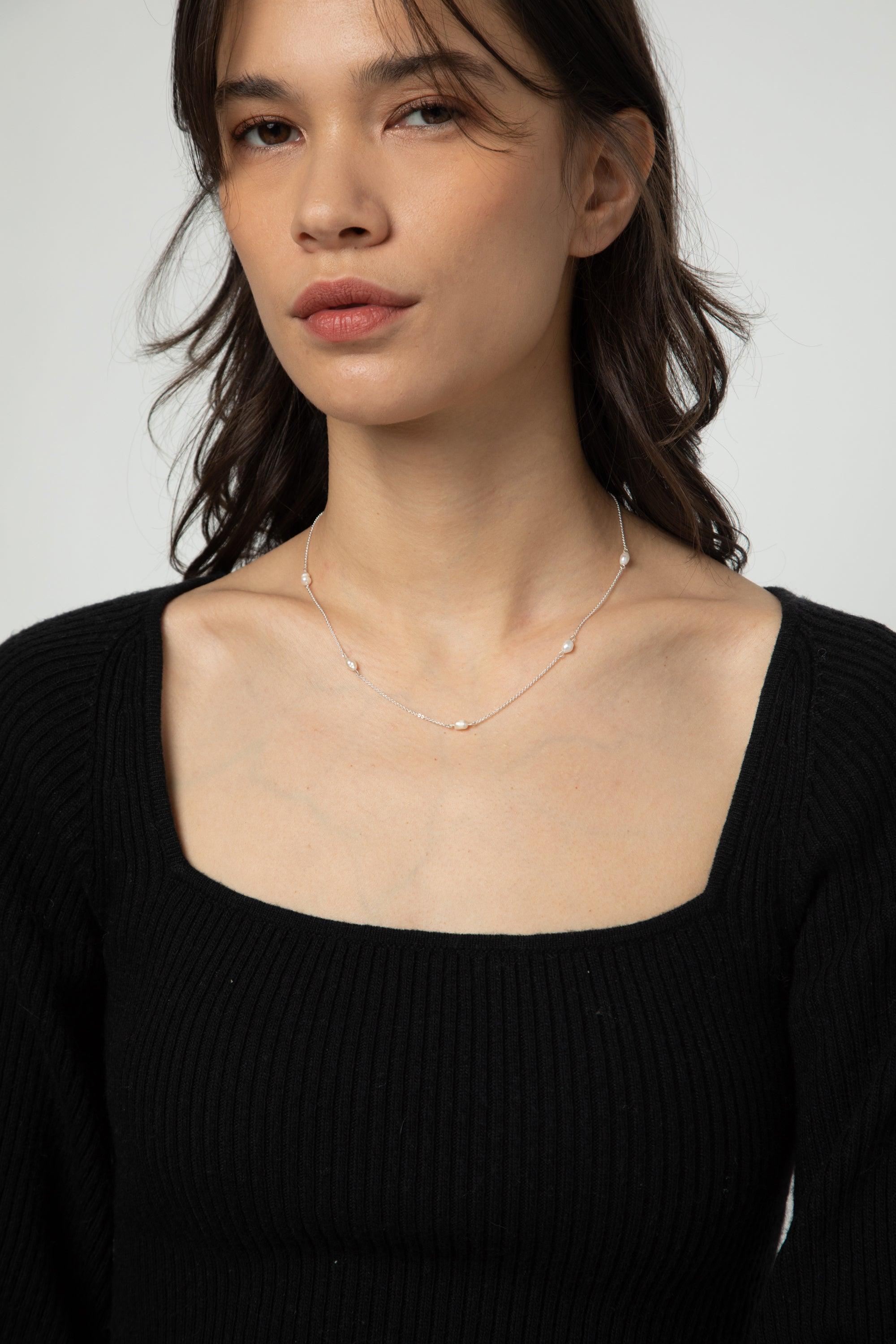 PEARL DETAIL NECKLACE by OAK + FORT