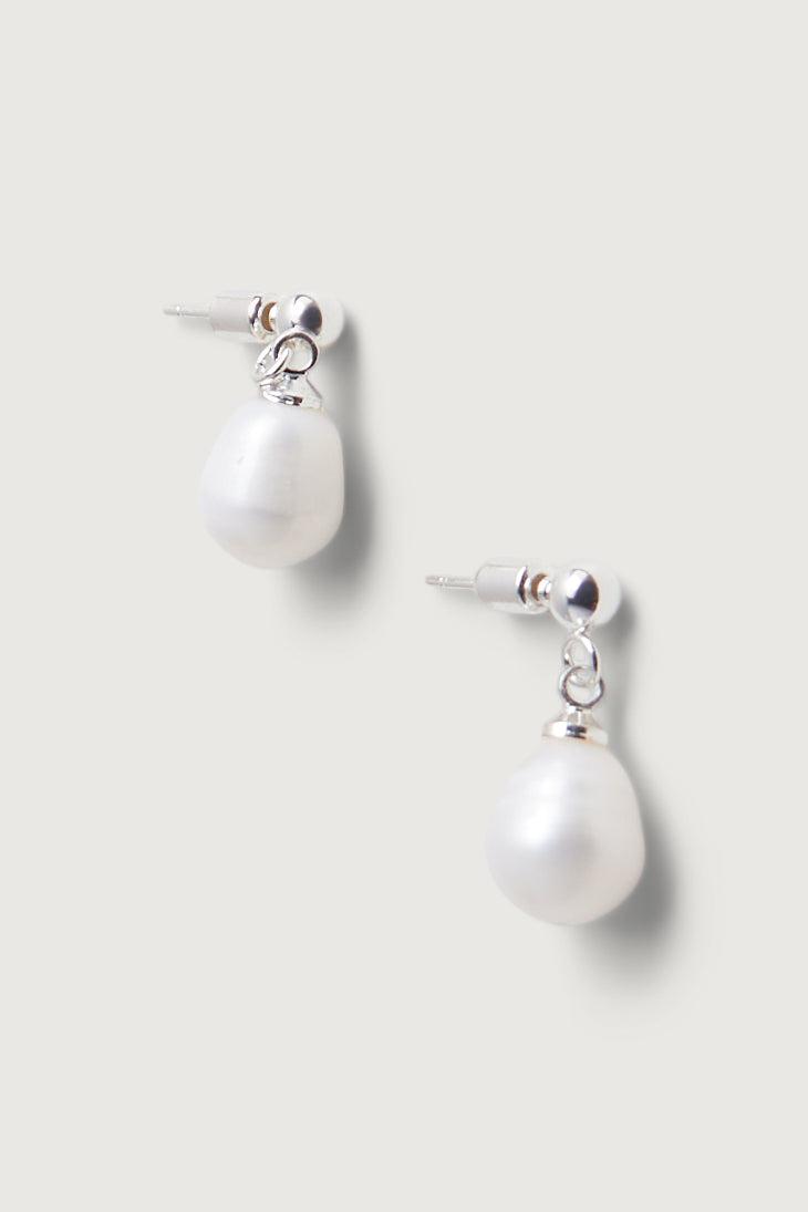 PEARL DROP STUDS by OAK + FORT
