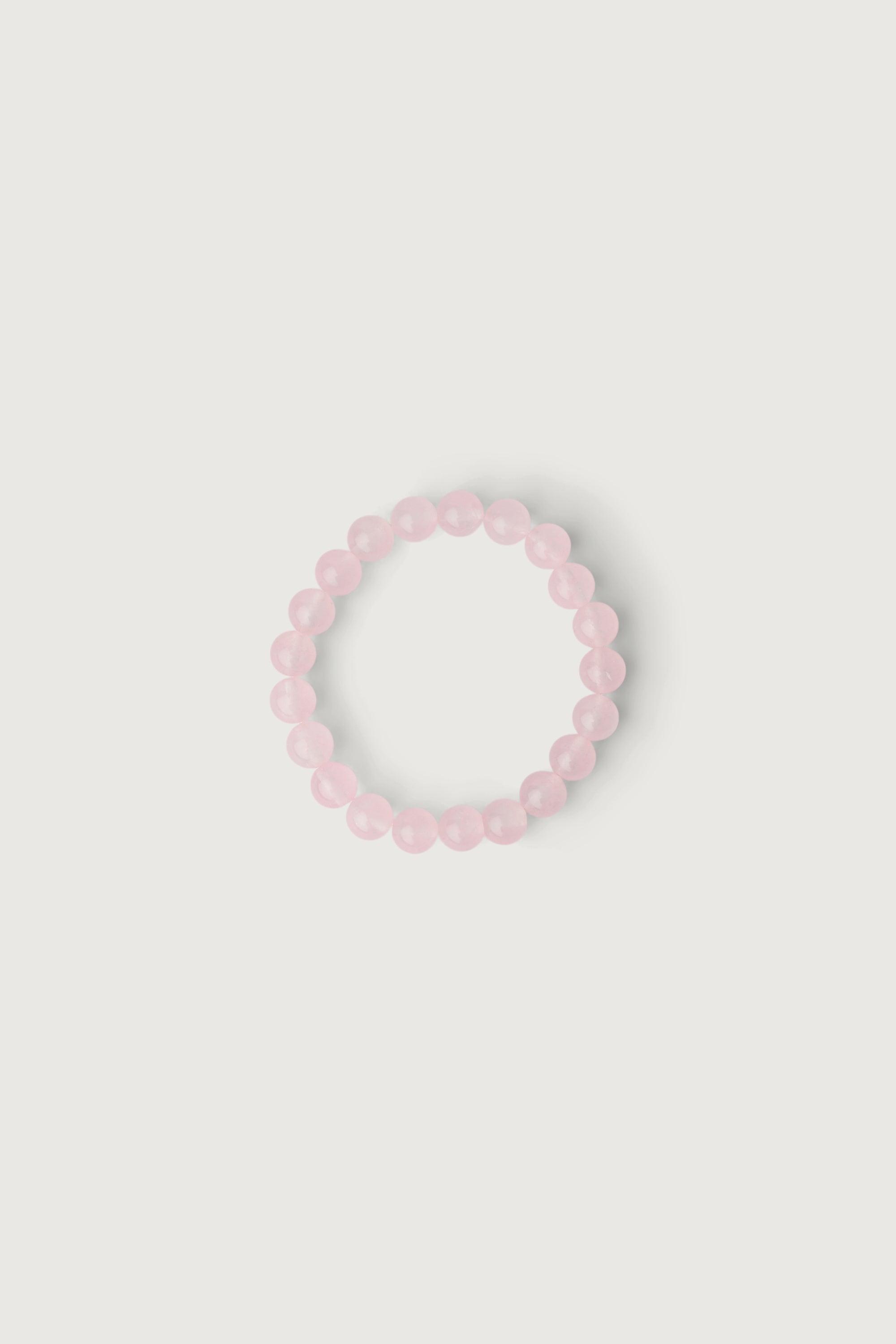 PINK STONE BEAD BRACELET by OAK + FORT