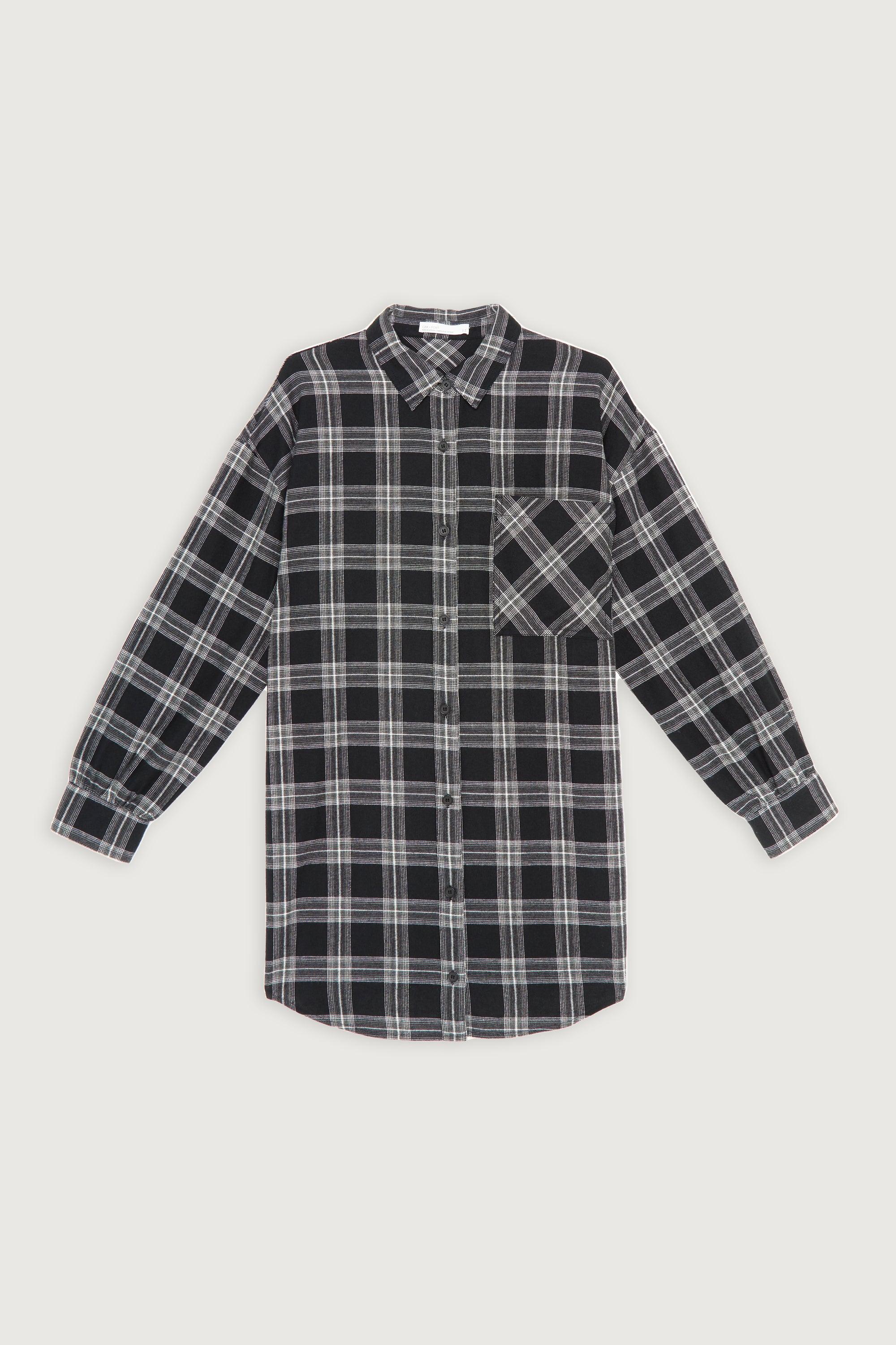PLAID SHIRT DRESS by OAK + FORT