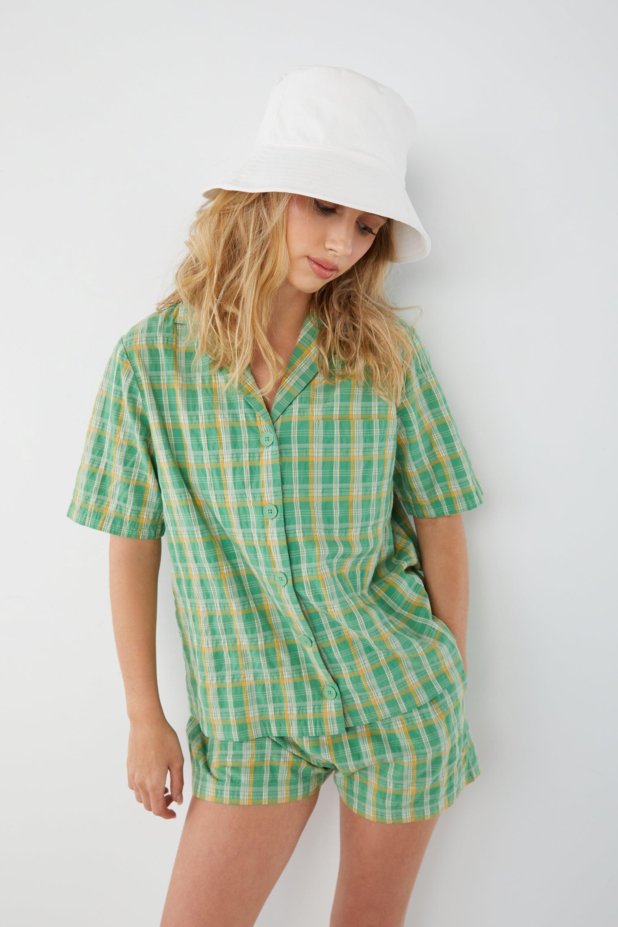 PLAID SHORT SLEEVE SHIRT by OAK + FORT