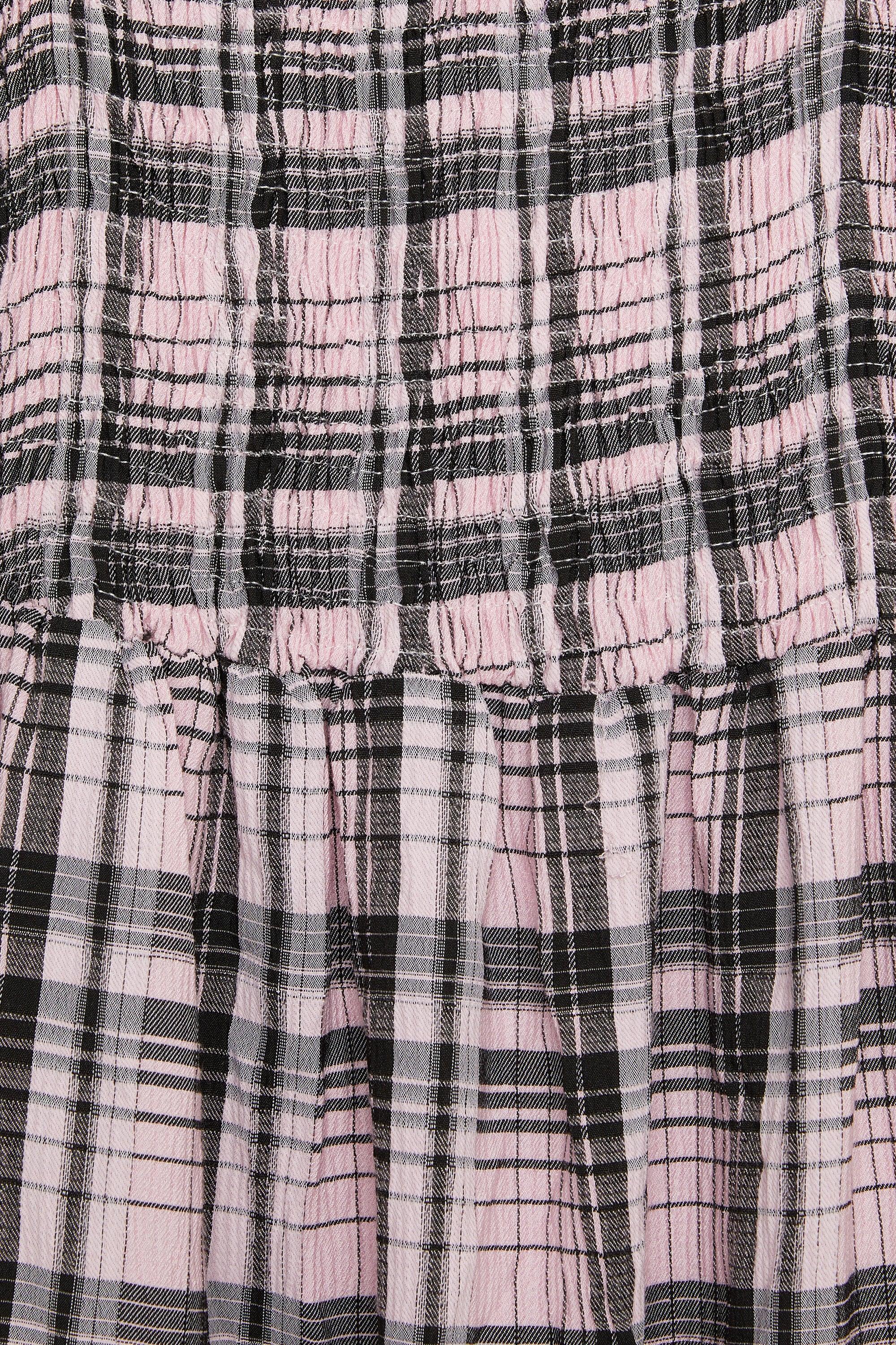 PLAID SMOCKED DRESS by OAK + FORT