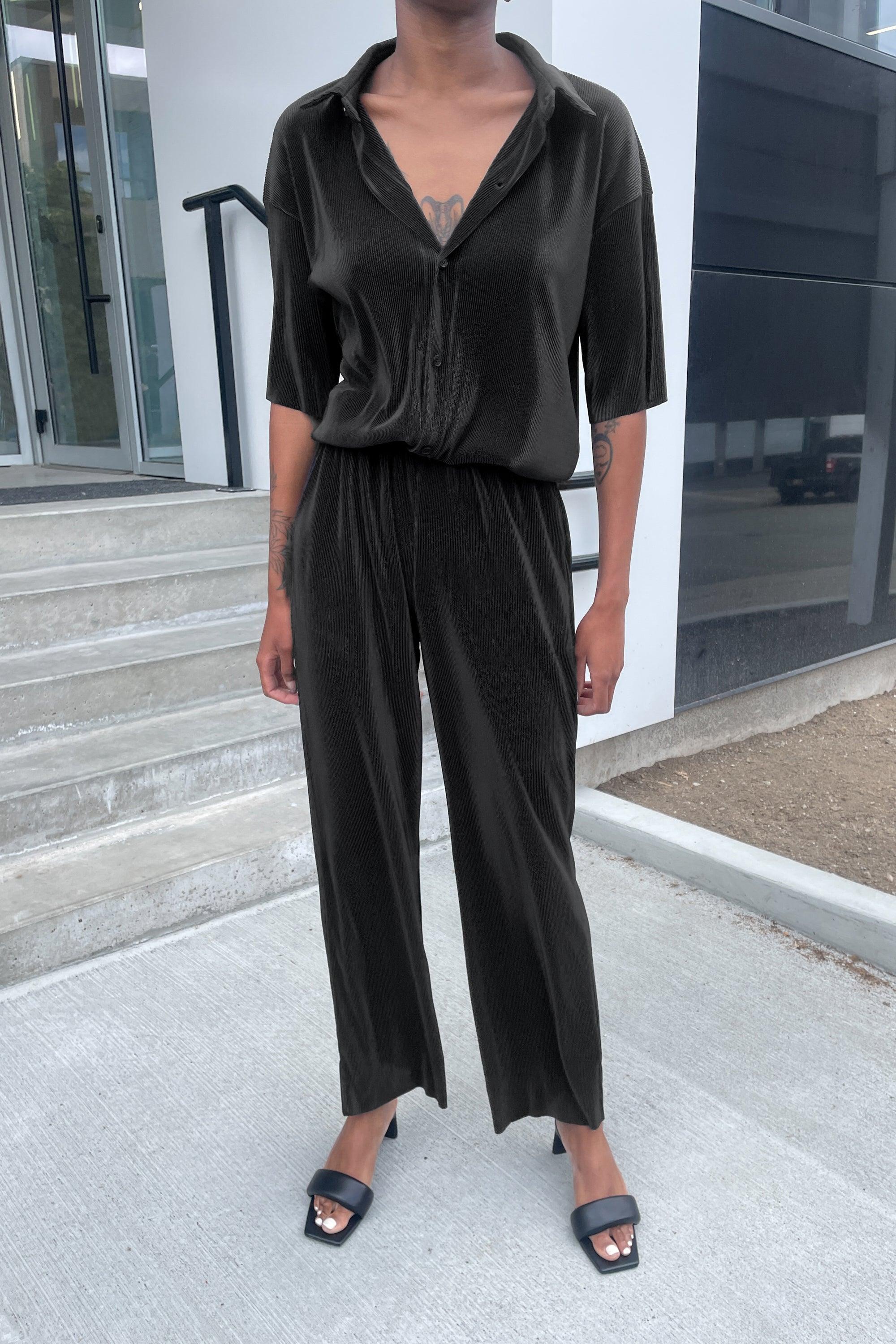 PLEATED JUMPSUIT by OAK + FORT