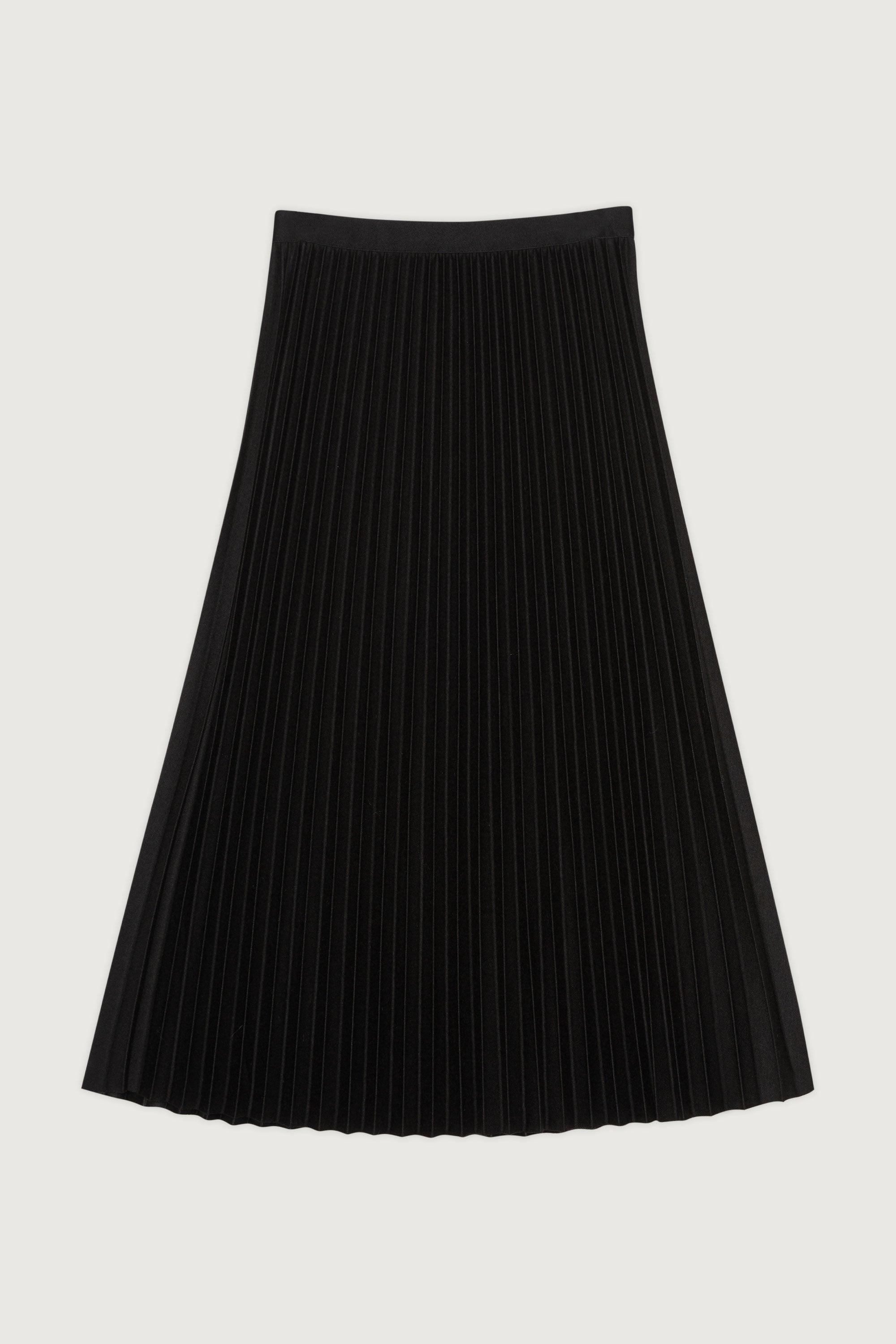 PLEATED MIDI SKIRT by OAK + FORT