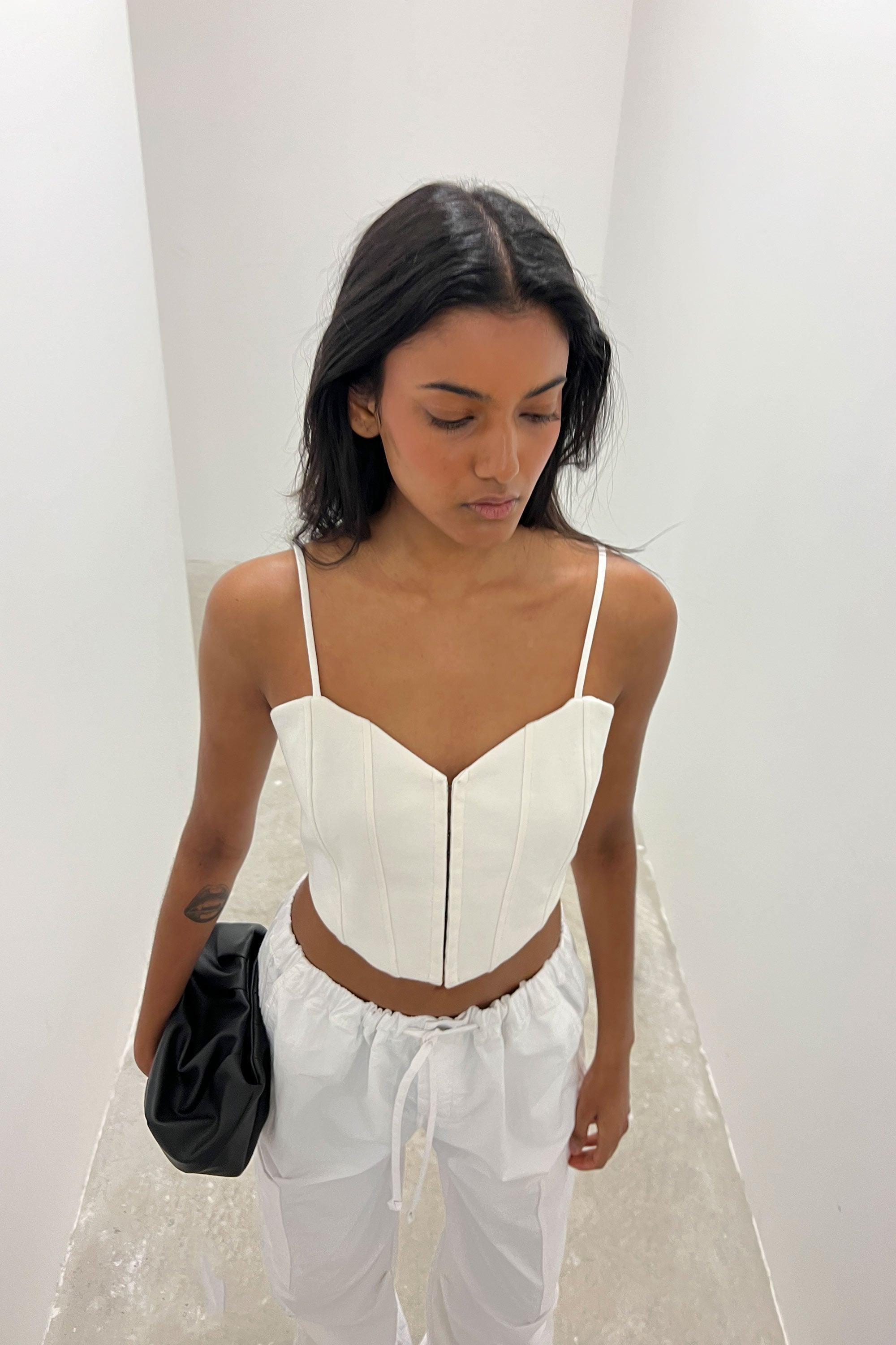 PONTE KNIT CORSET TANK by OAK + FORT