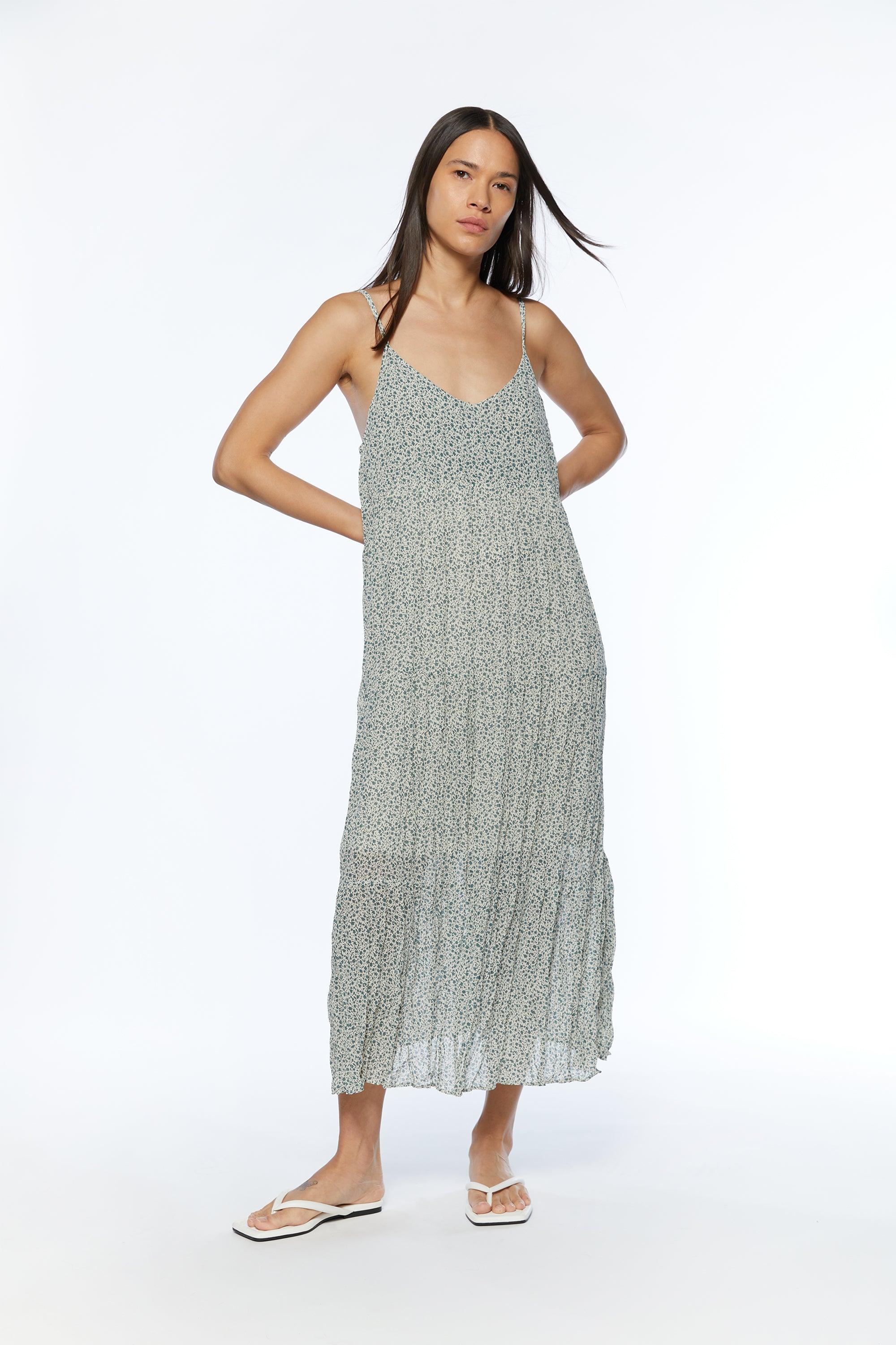 PRINTED MIDI DRESS by OAK + FORT