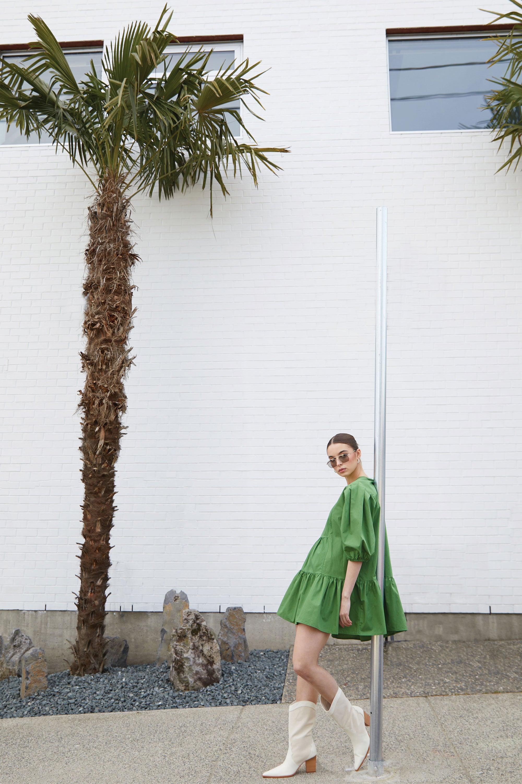 PUFF SLEEVE MINI DRESS by OAK + FORT