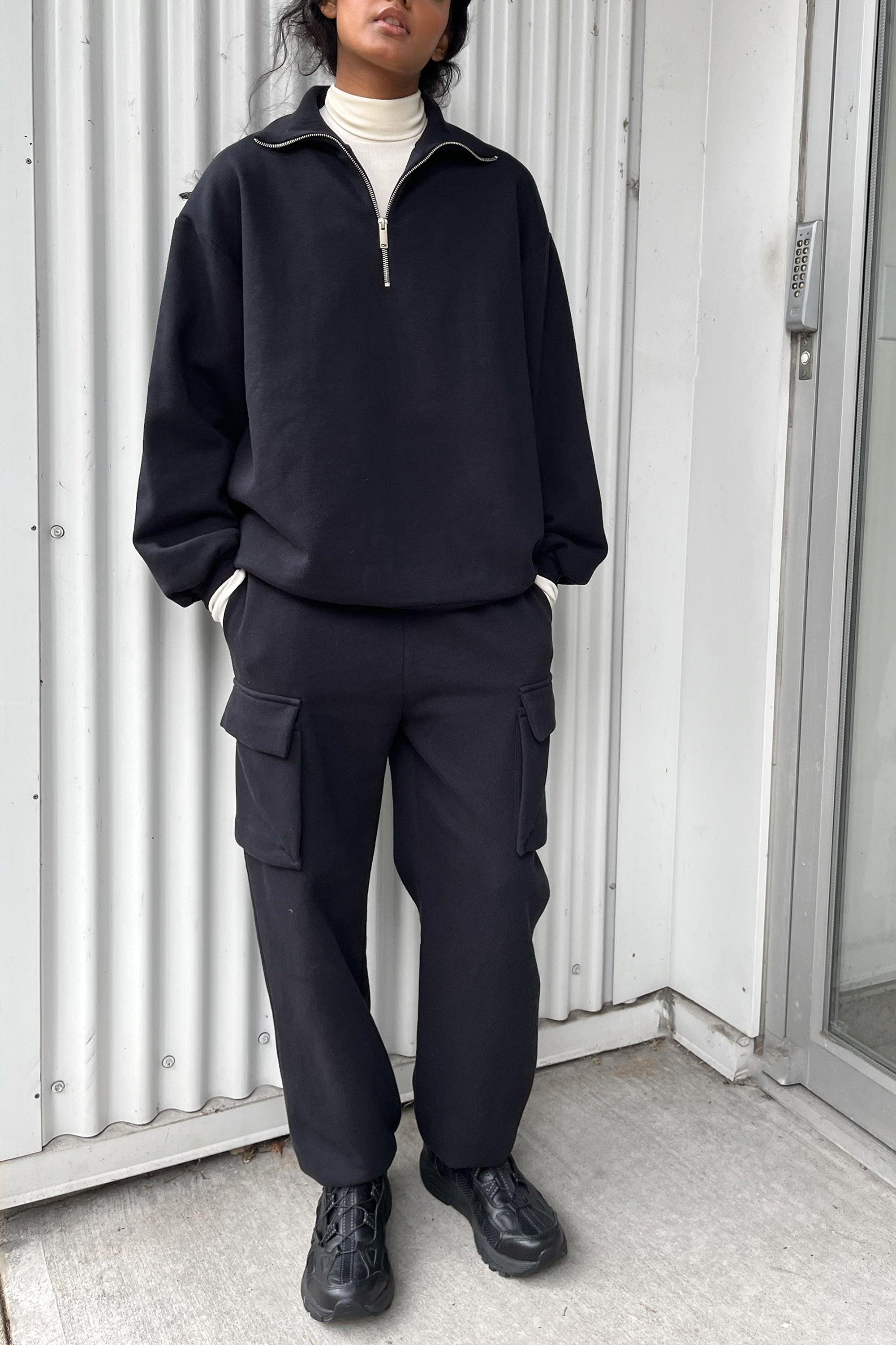 QUARTER ZIP SWEAT-SHIRT by OAK + FORT