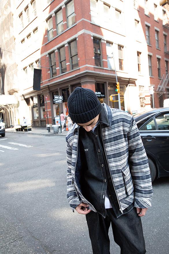 QUILT WOVEN COLLARED JACKET by OAK + FORT