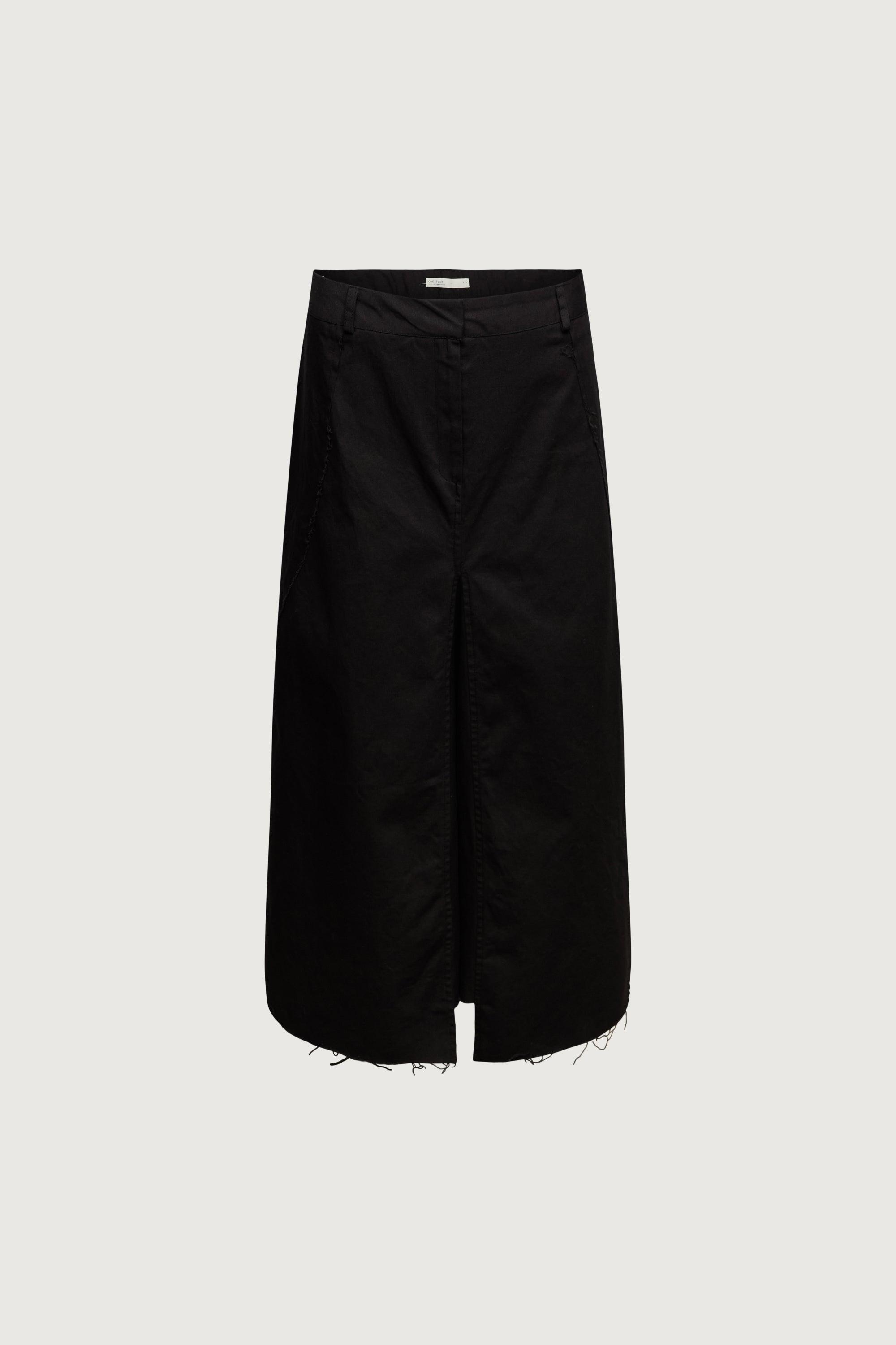 RAW HEM MIDI SKIRT by OAK + FORT