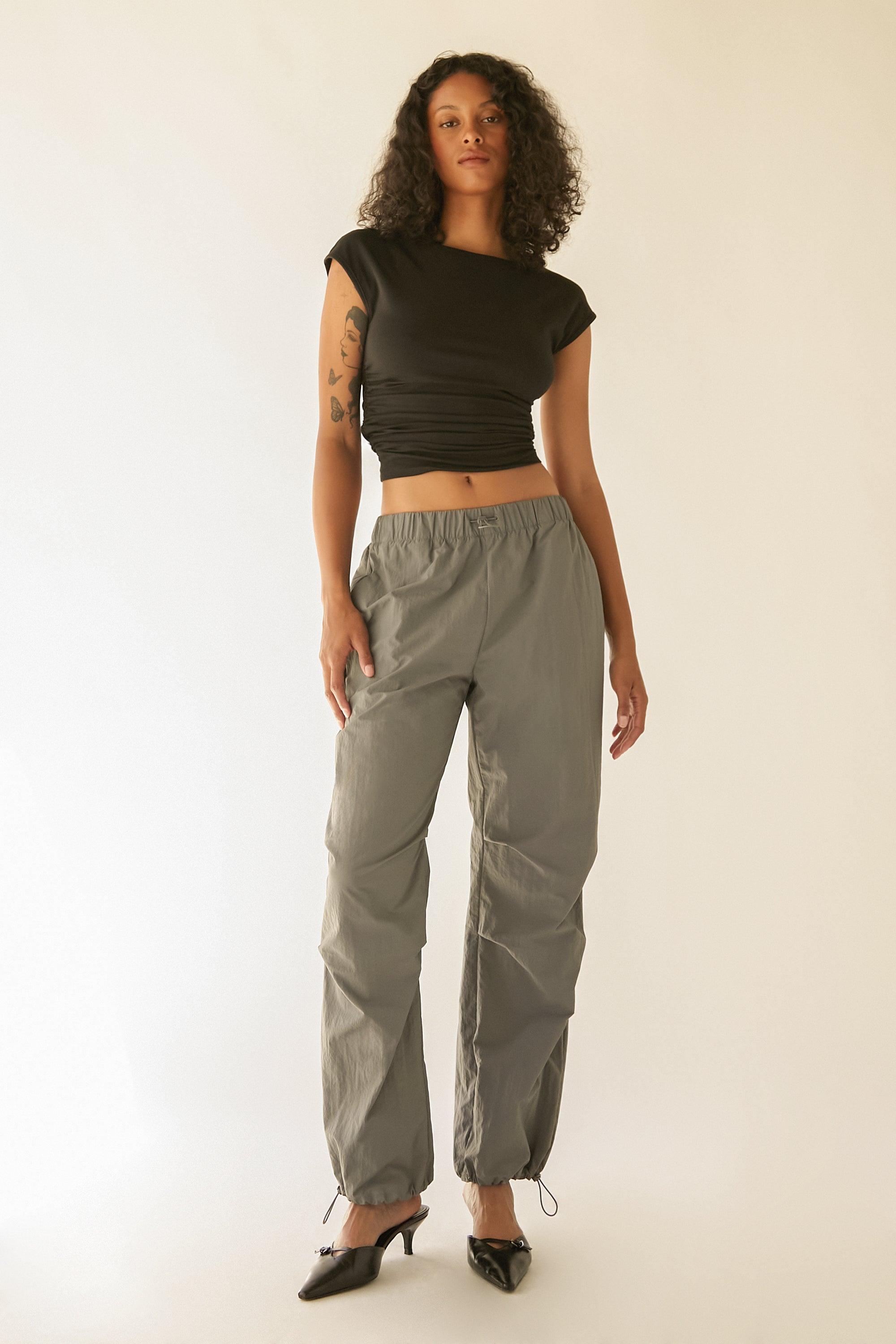 RECYCLED NYLON PARACHUTE PANT by OAK + FORT