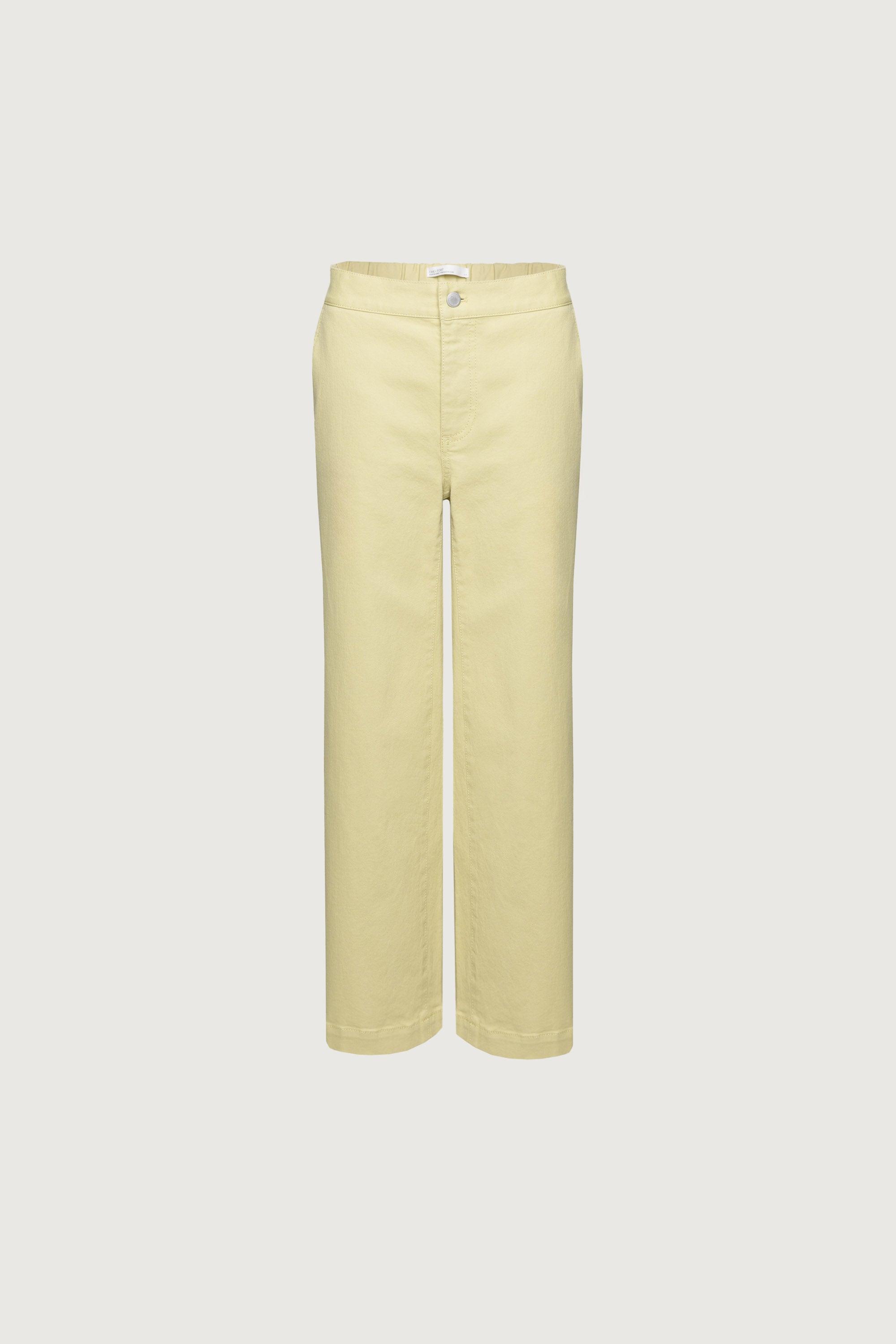 REGULAR LENGTH TWILL WIDE LEG PANT by OAK + FORT