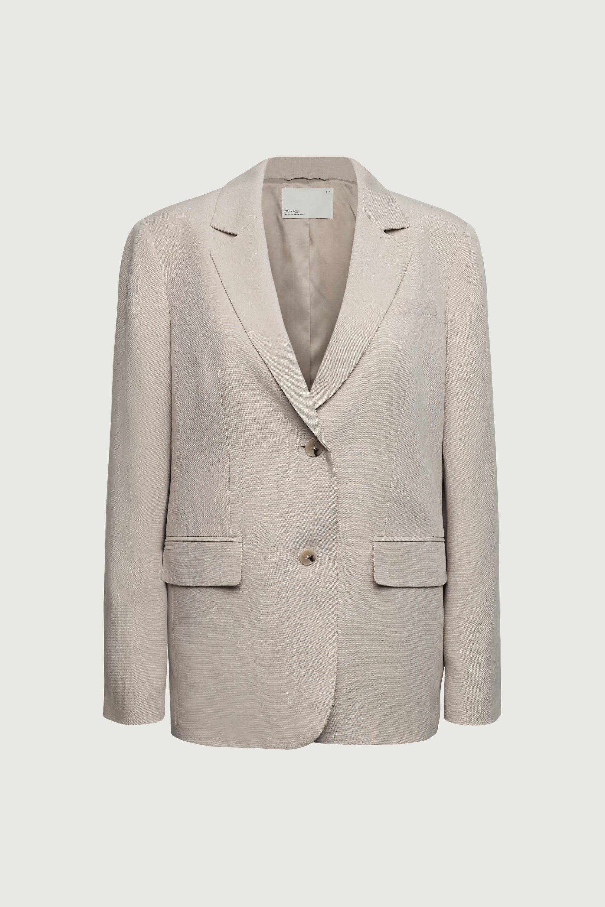 RELAXED FIT TENCEL BLAZER by OAK + FORT