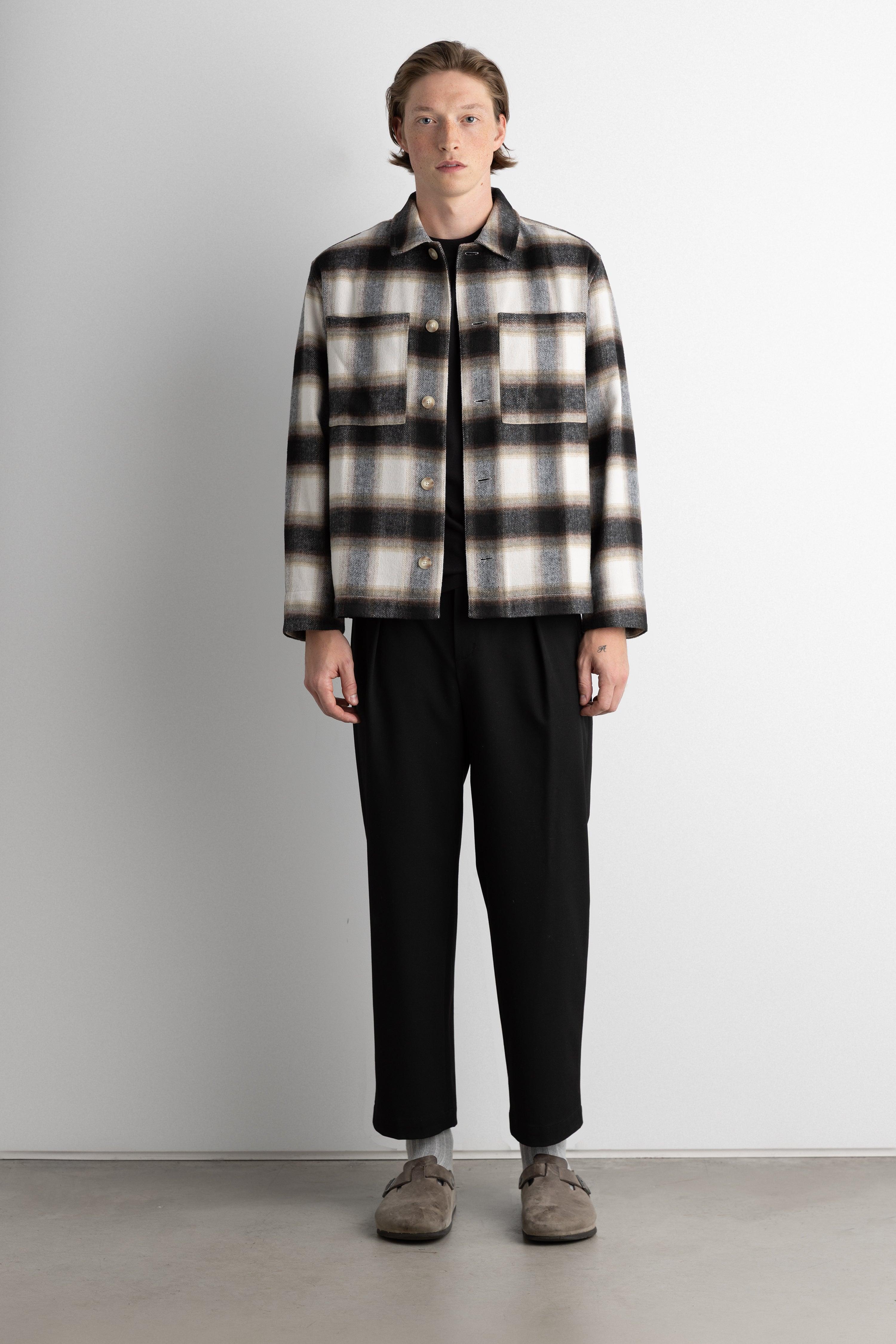 RELAXED FLANNEL BUTTON UP SHIRT by OAK + FORT