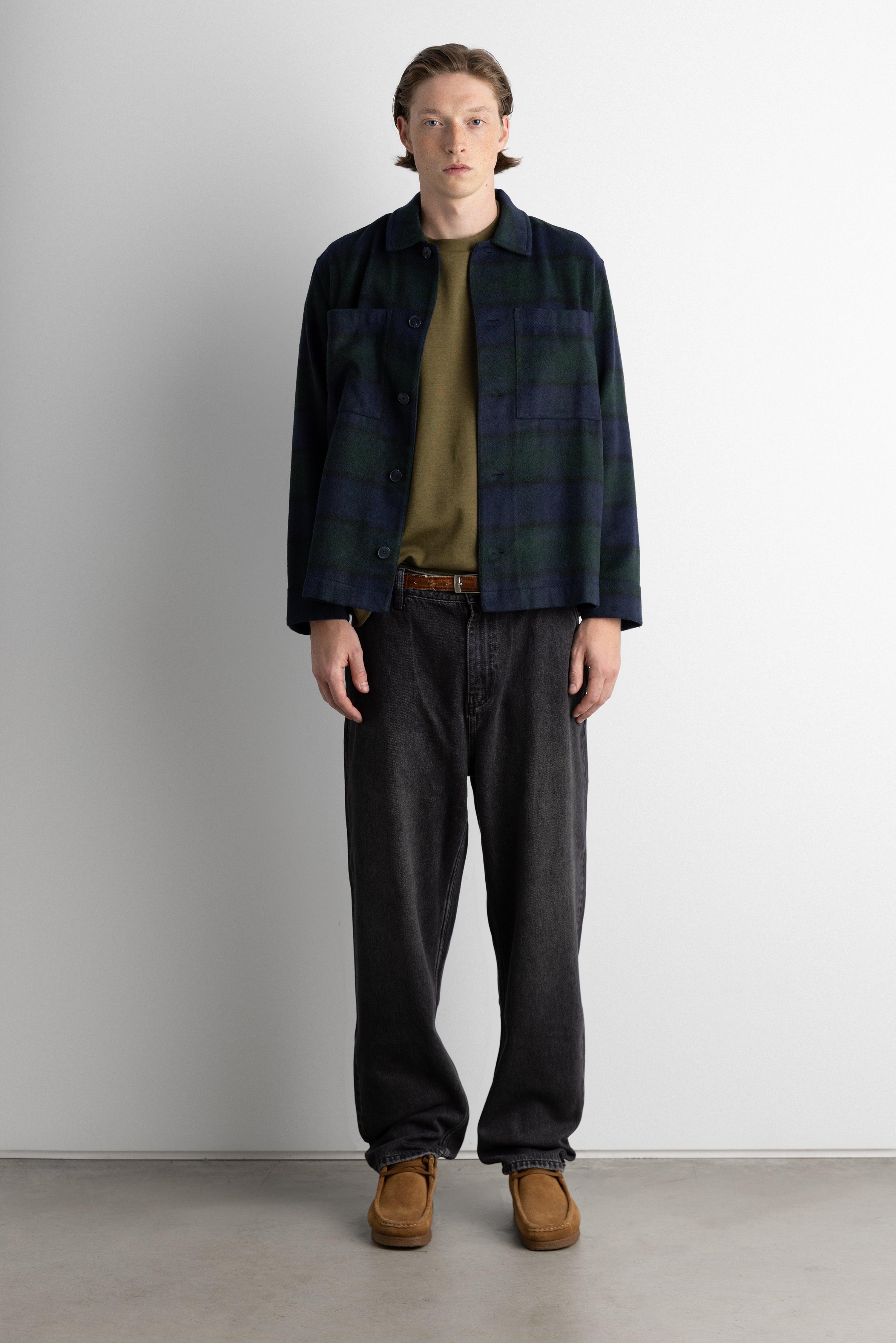 RELAXED FLANNEL BUTTON UP SHIRT by OAK + FORT