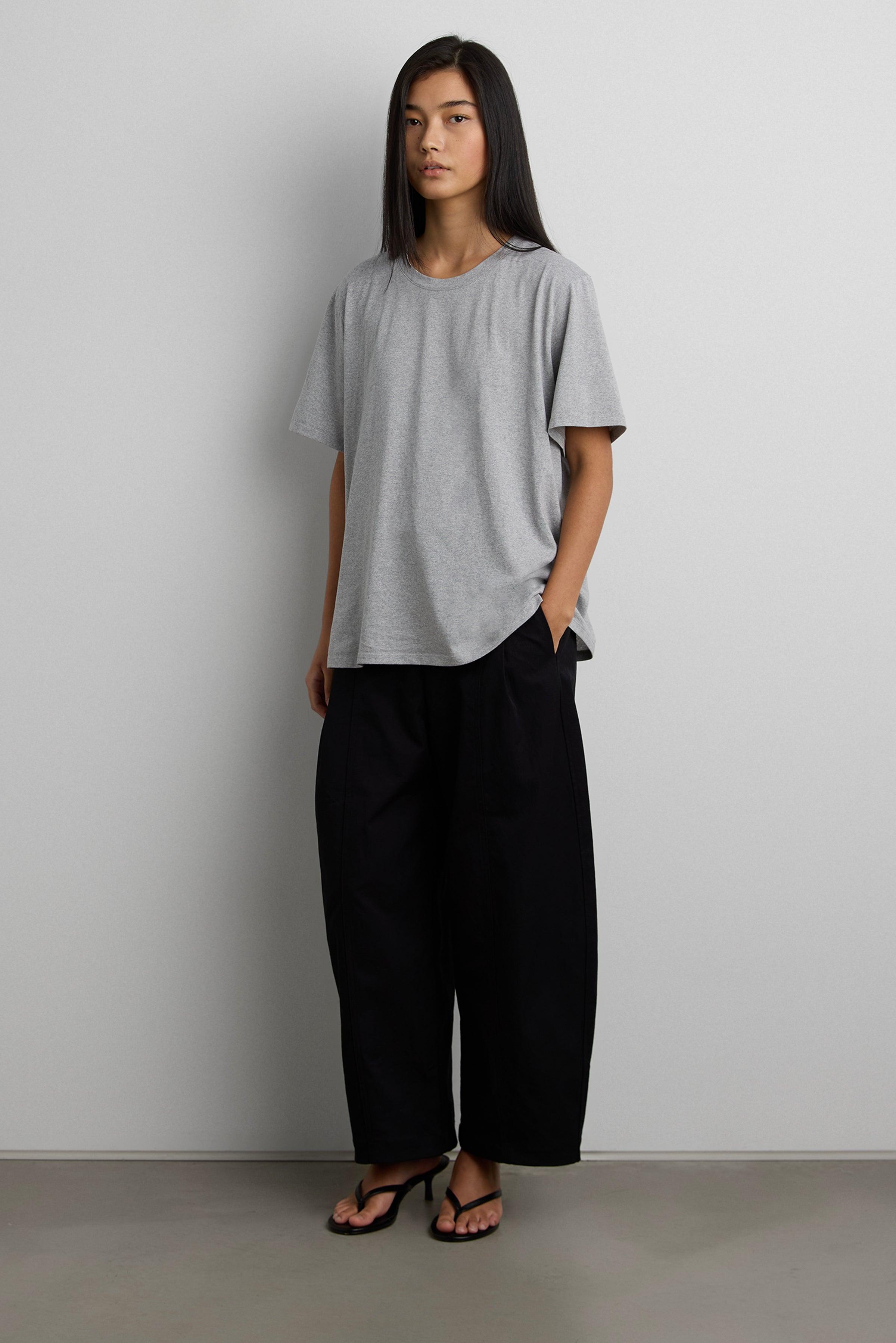 RELAXED PLEATED WIDE LEG PANT by OAK + FORT
