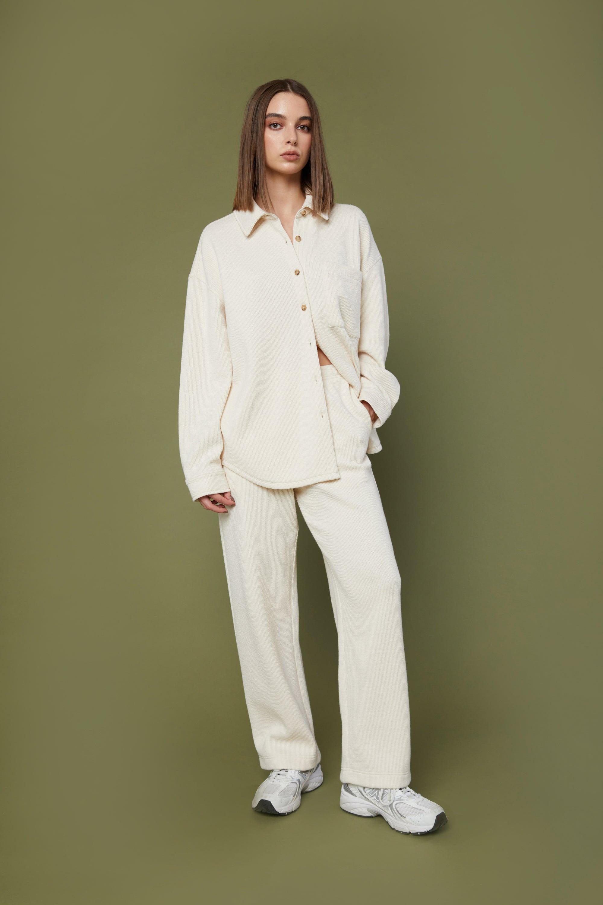 RIB-KNIT PANT by OAK + FORT