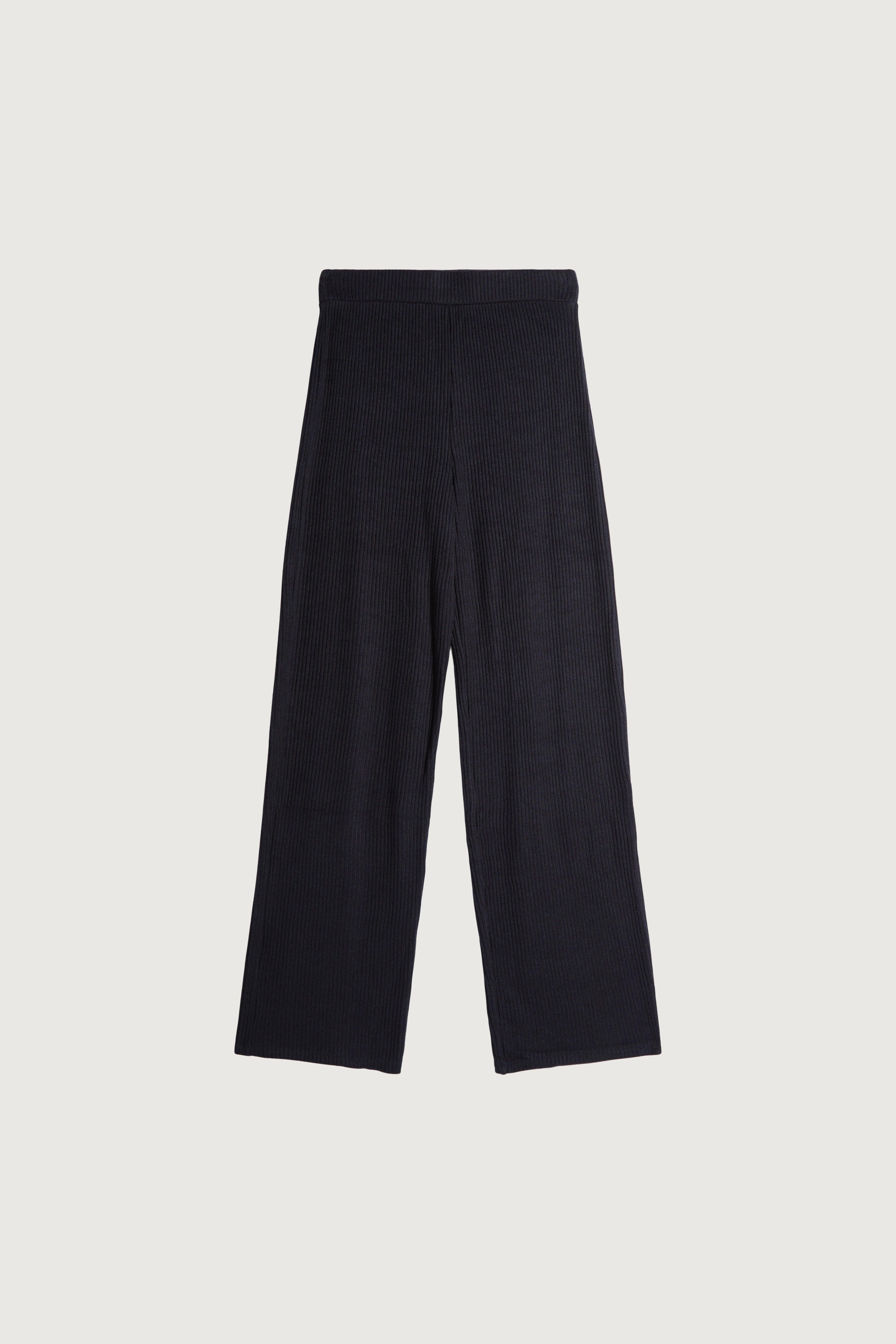 RIB-KNIT STRAIGHT LEG PANT by OAK + FORT