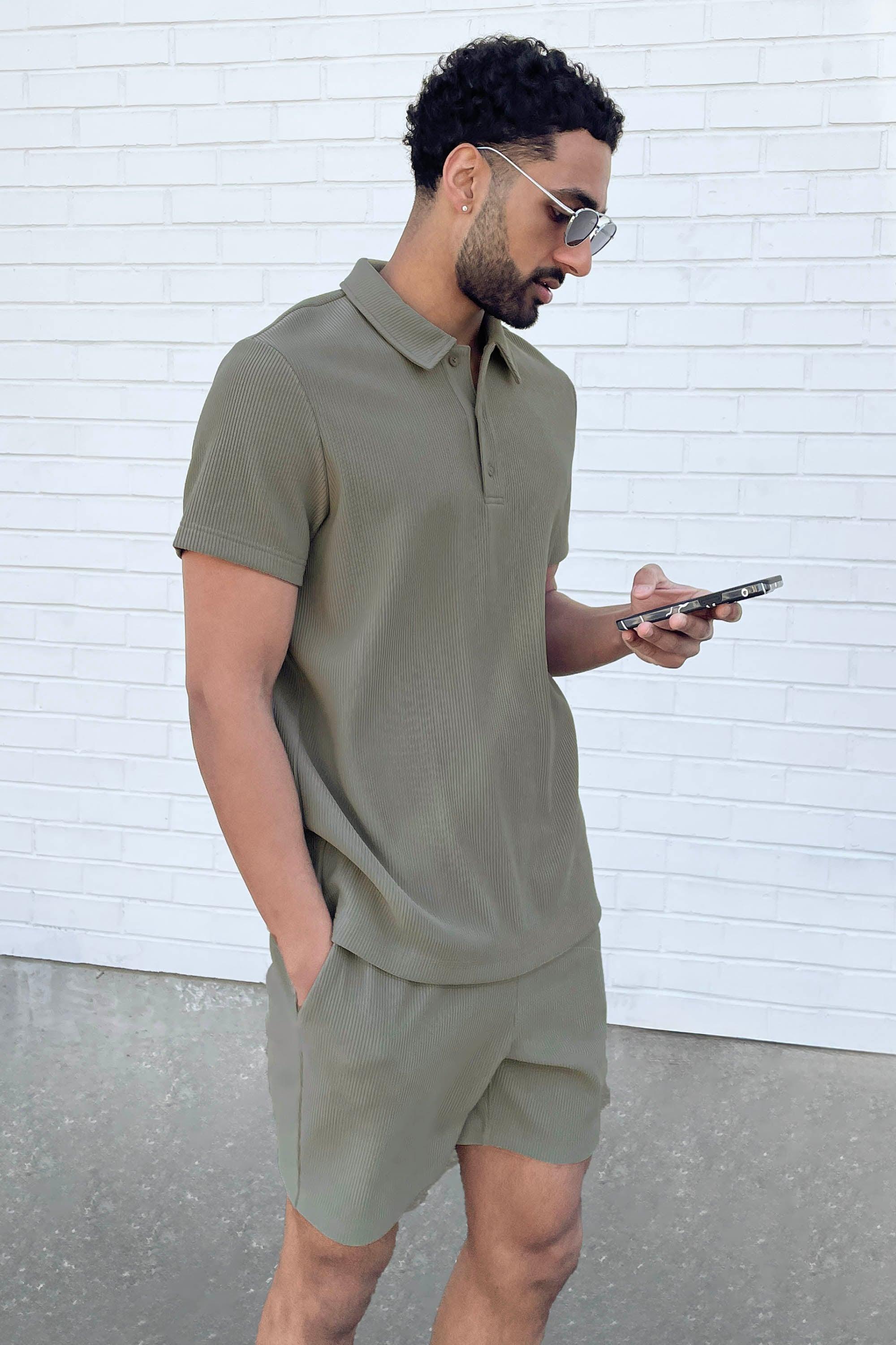 RIBBED ELASTIC WAIST SHORT by OAK + FORT