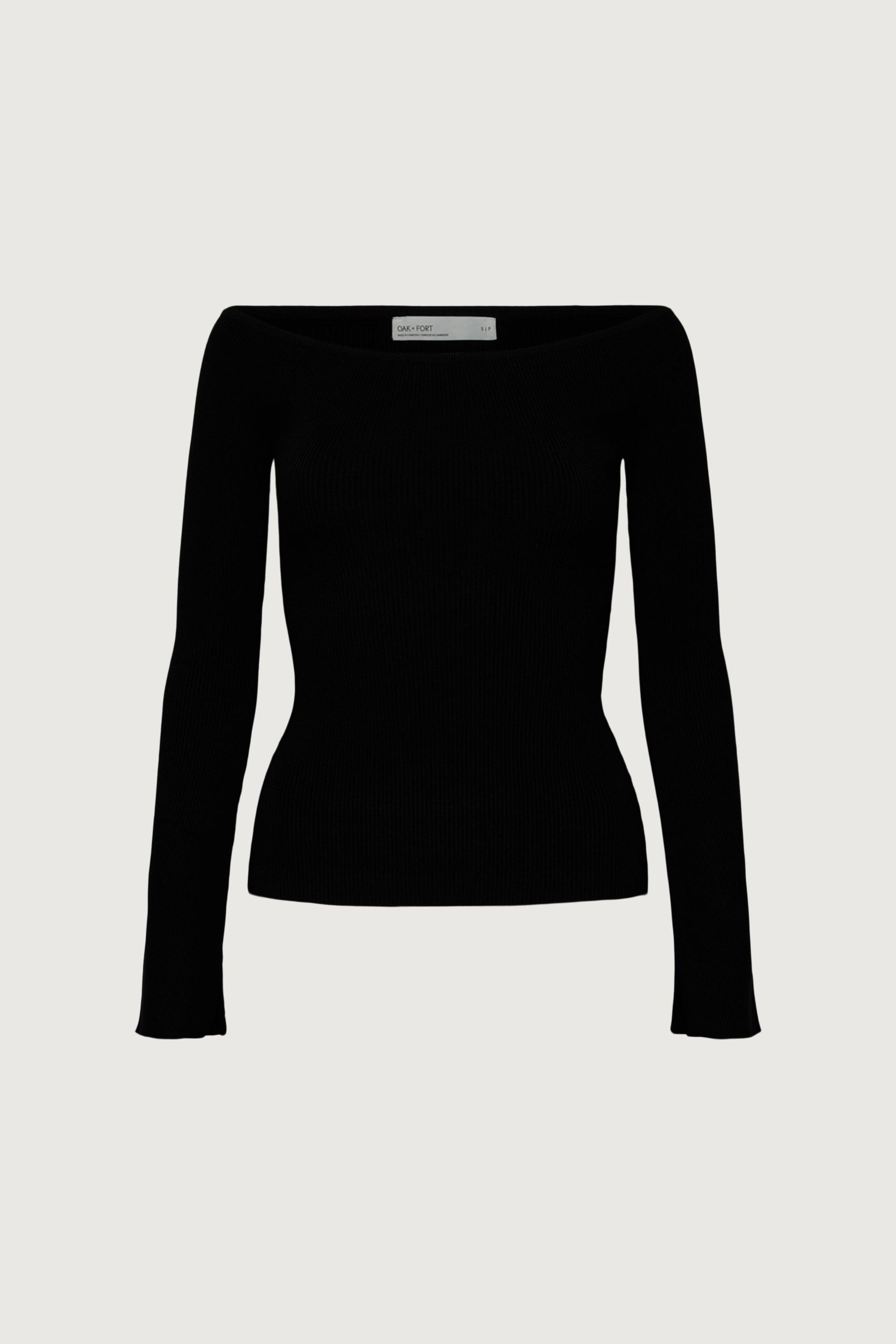RIBBED OFF THE SHOULDER TOP by OAK + FORT