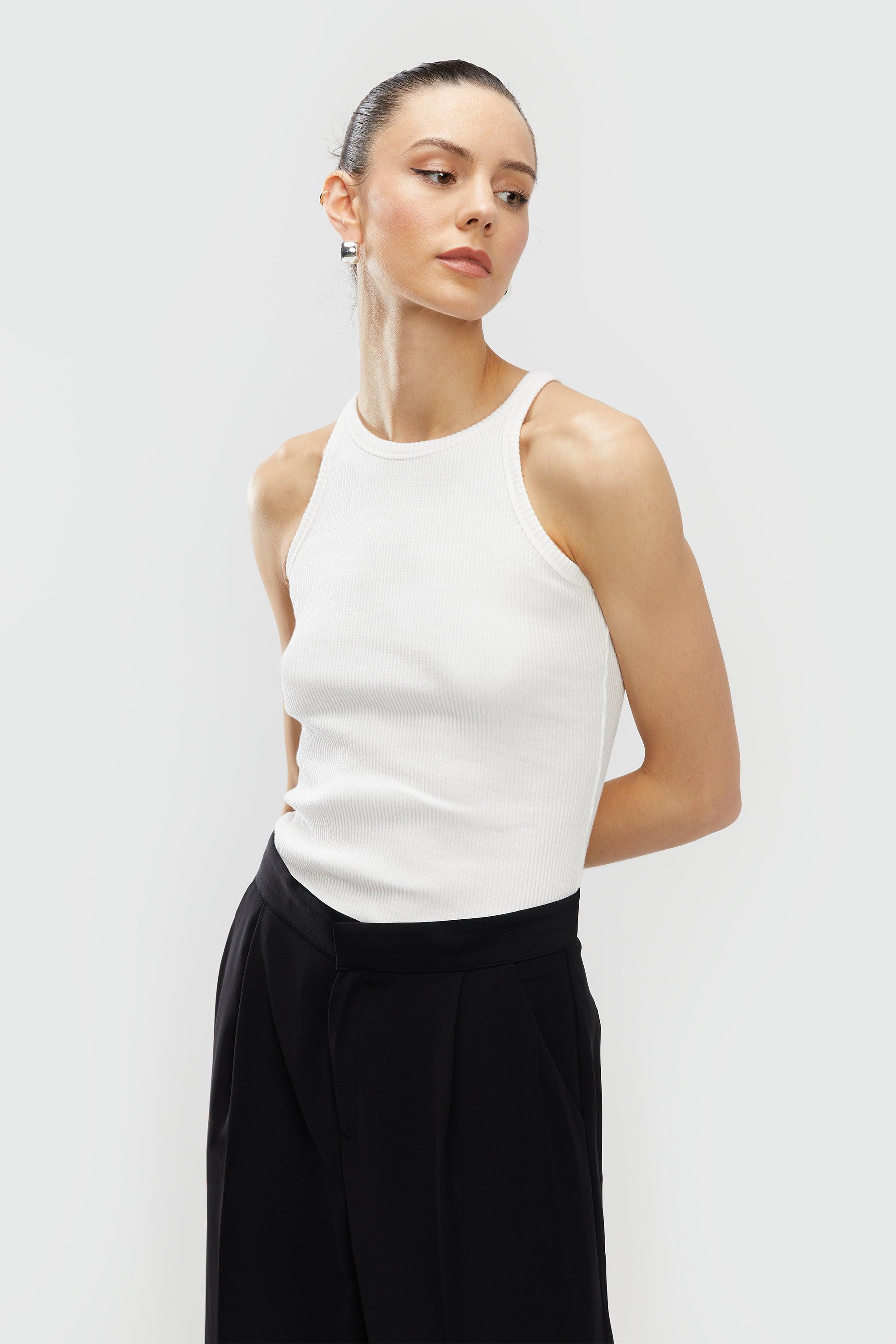 RIBBED RACERBACK TANK by OAK + FORT