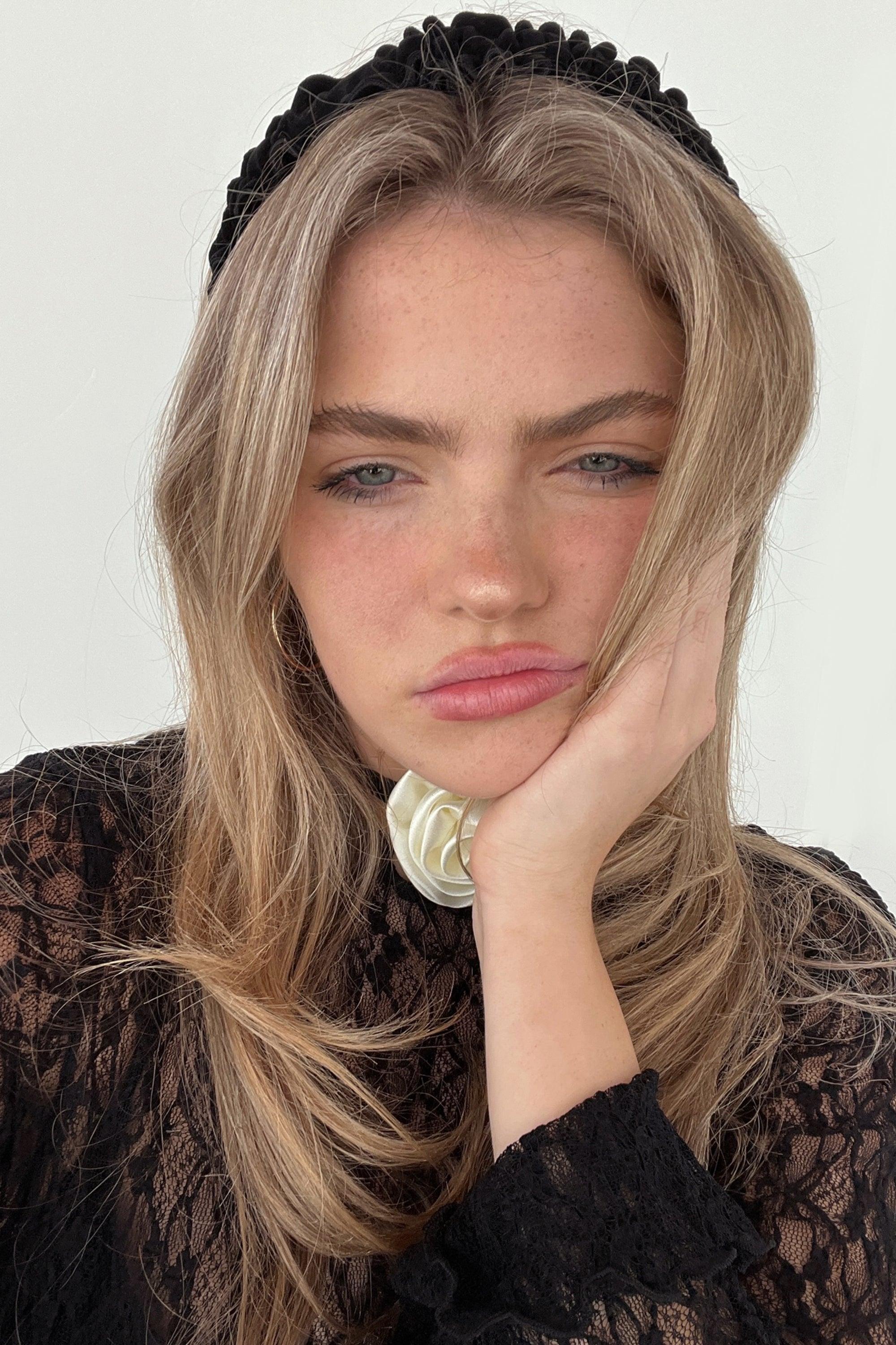 ROSETTE TIE NECKLACE by OAK + FORT