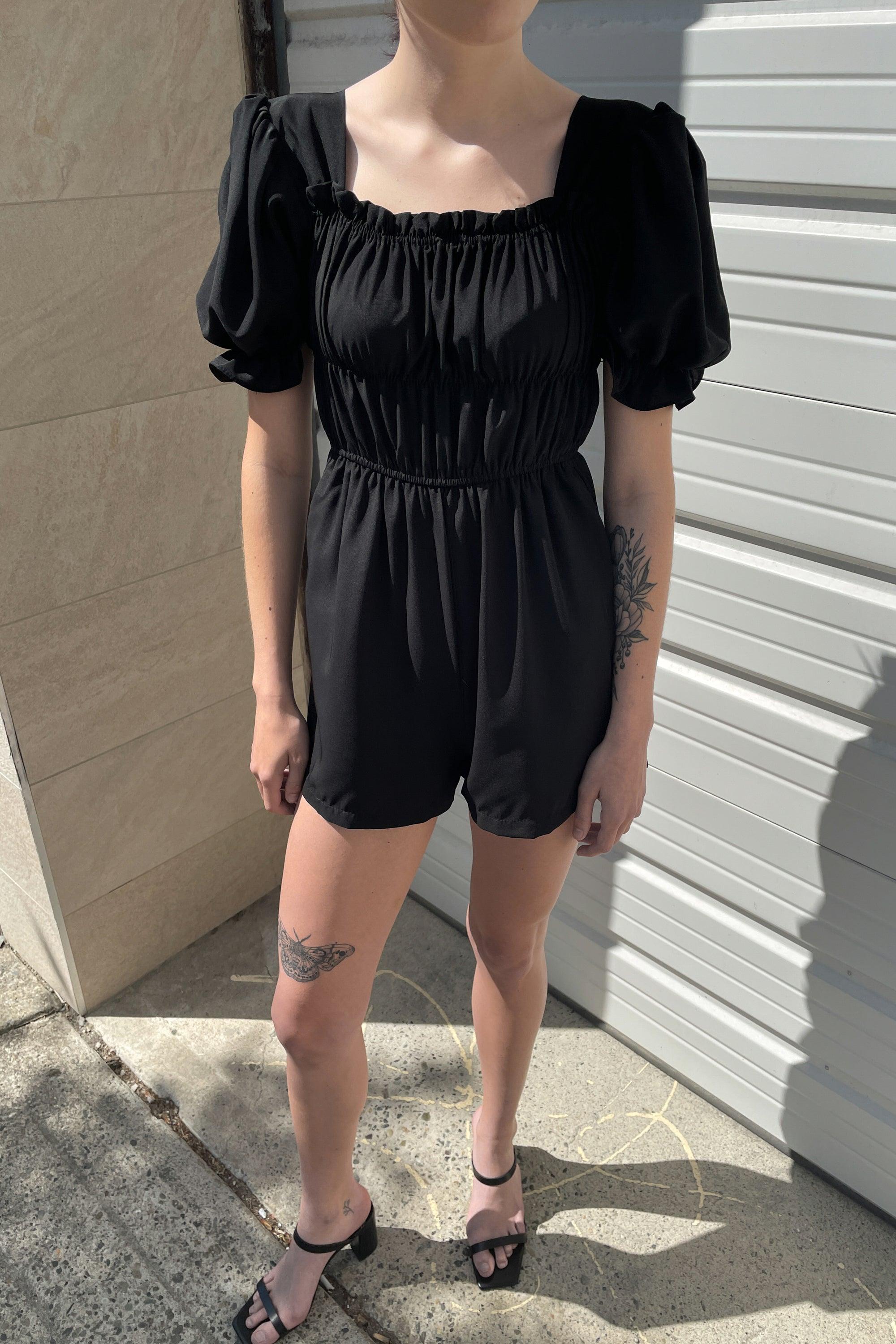 RUCHED JUMPSUIT by OAK + FORT