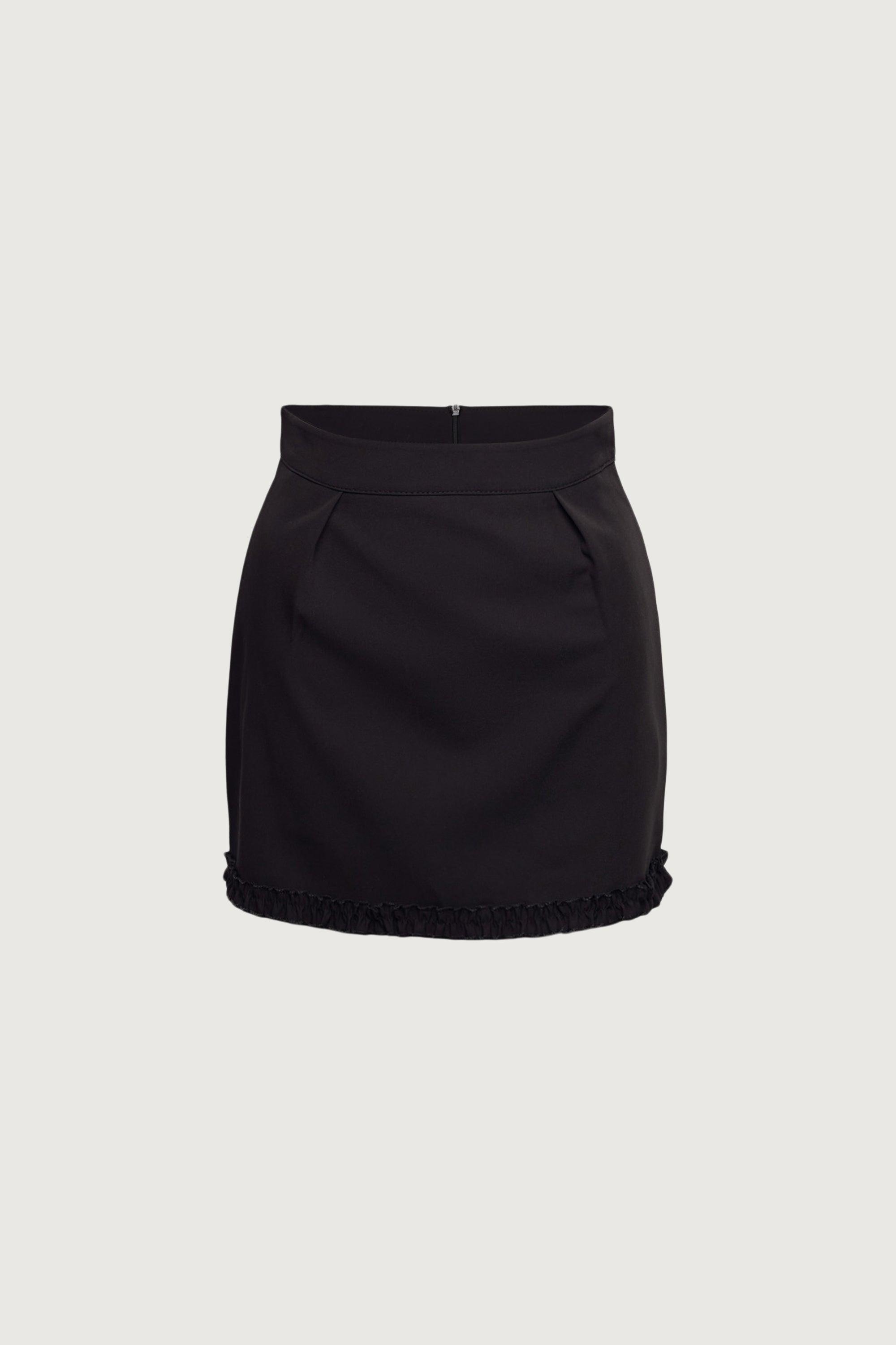 RUFFLE HEM MINI SKIRT by OAK + FORT
