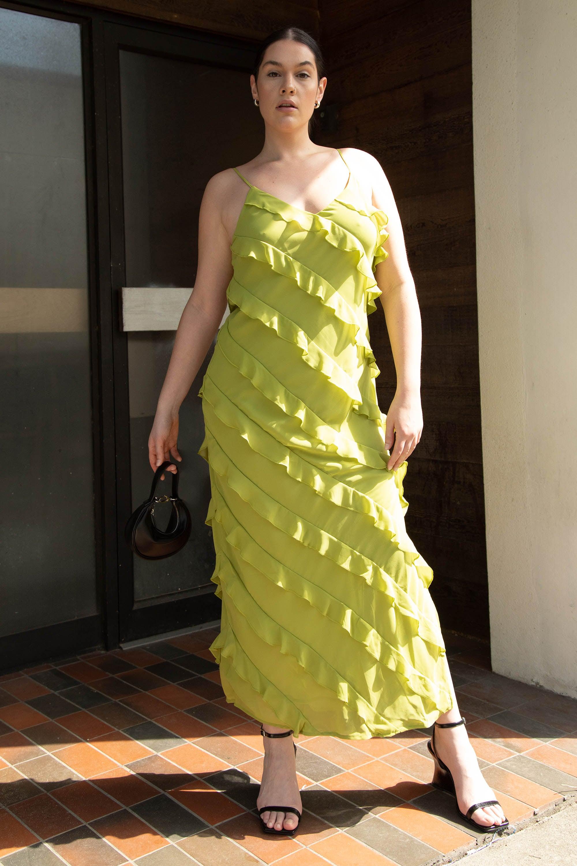 RUFFLED MAXI DRESS by OAK + FORT