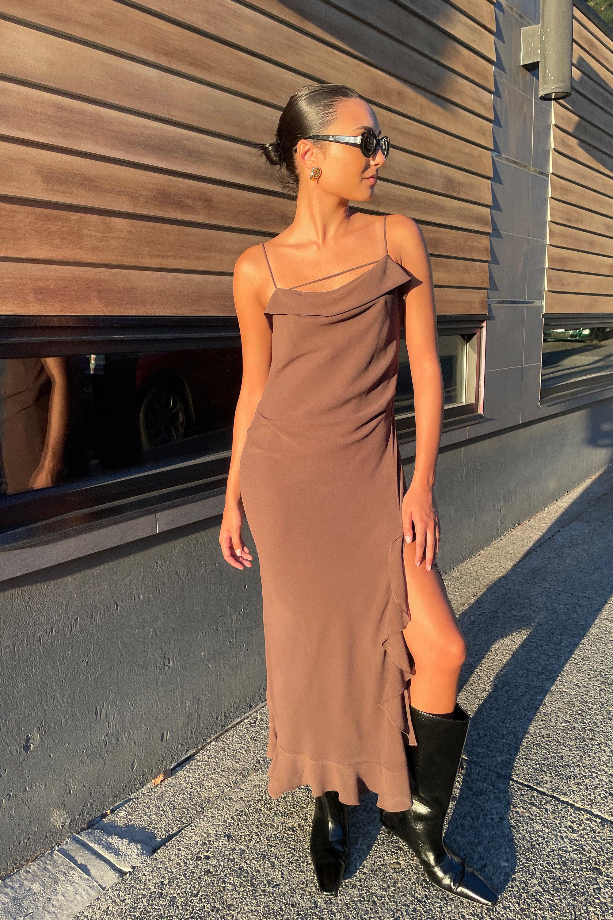 RUFFLED TRIM DRESS by OAK + FORT