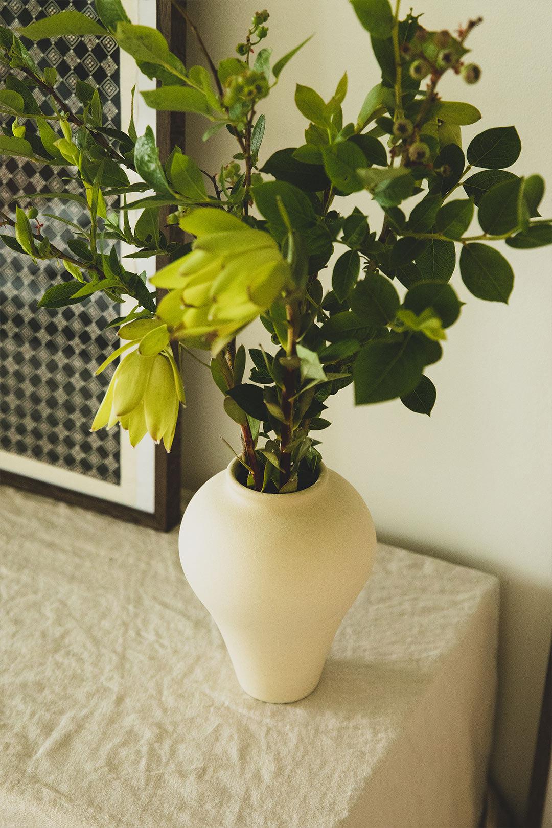 SANDSTONE SMALL VASE by OAK + FORT
