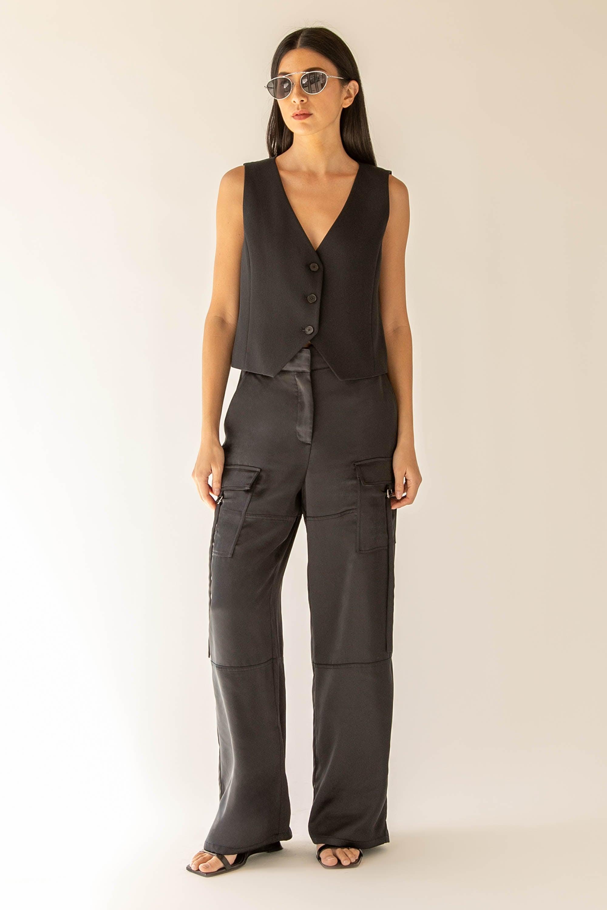 SATIN CARGO PANT by OAK + FORT