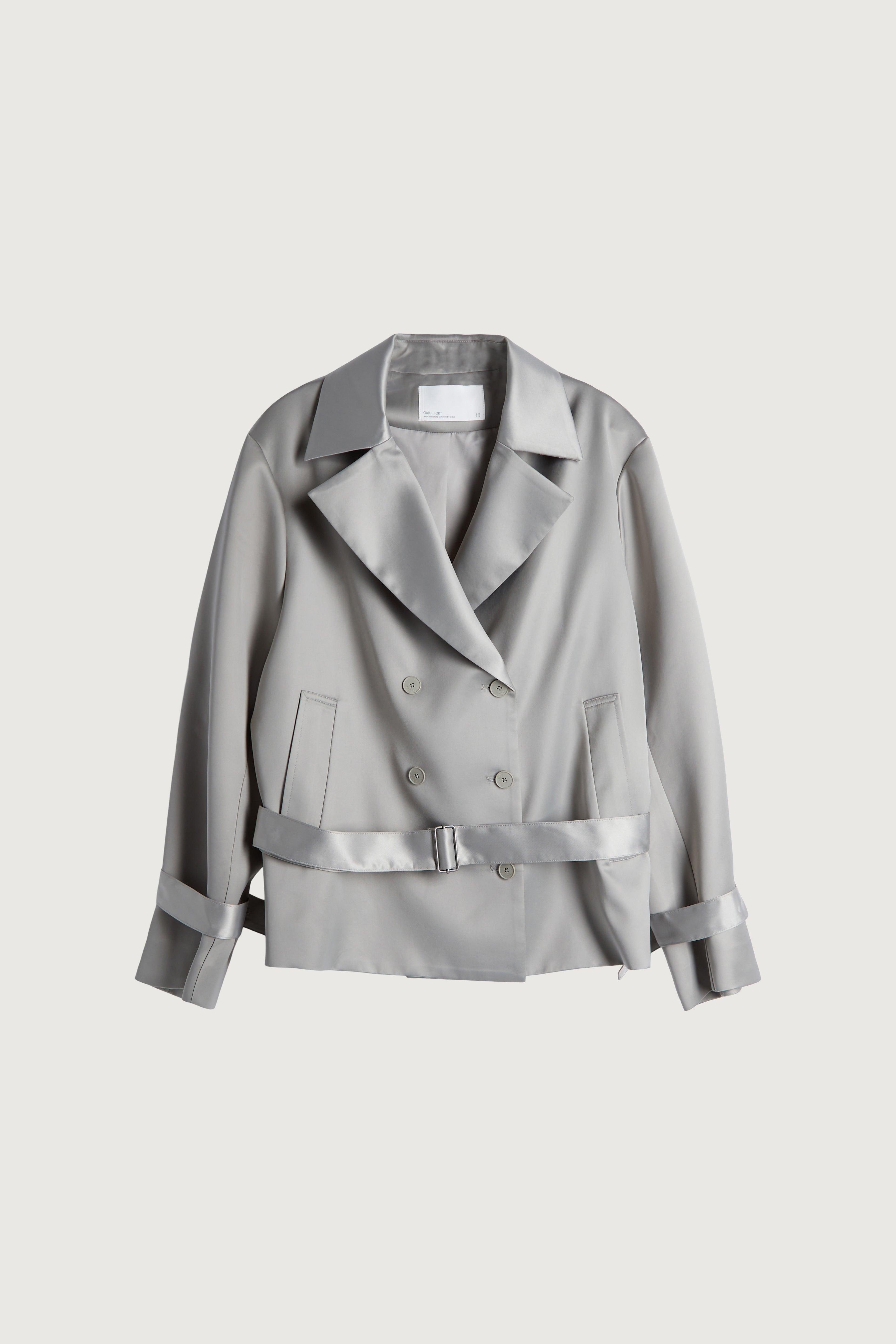 SATIN TRENCH JACKET by OAK + FORT