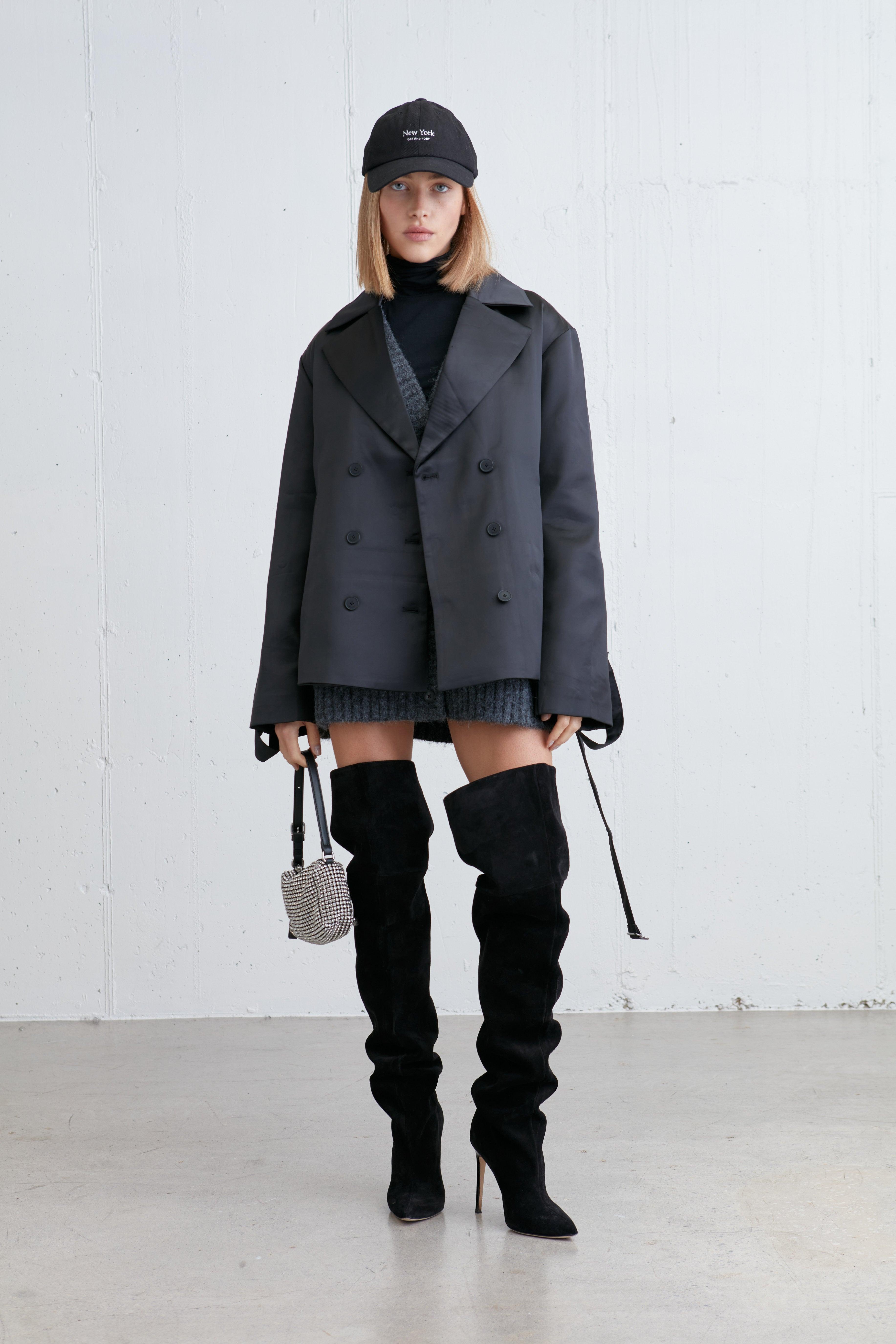 SATIN TRENCH JACKET by OAK + FORT