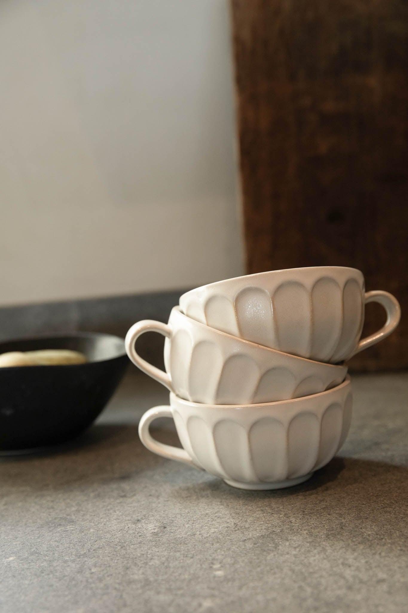SCALLOPED WIDE MUG by OAK + FORT