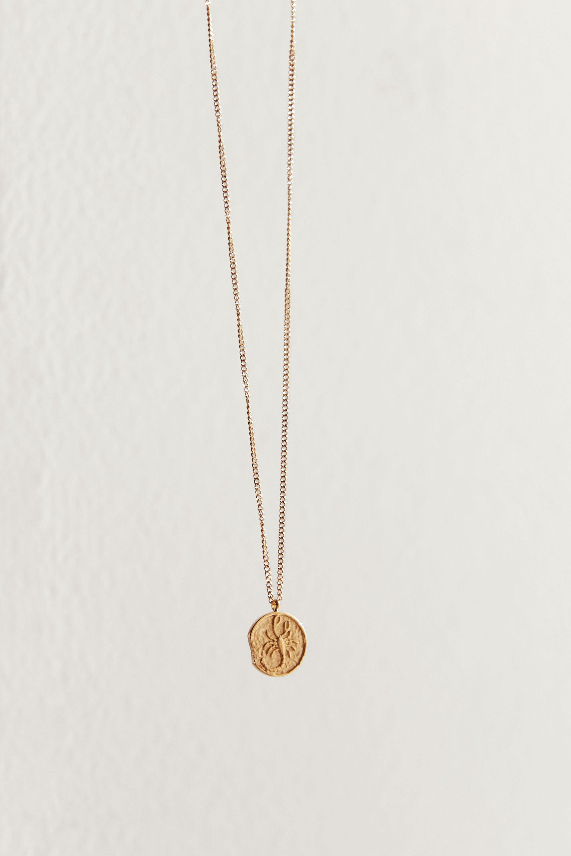 SCORPIO PENDANT NECKLACE by OAK + FORT