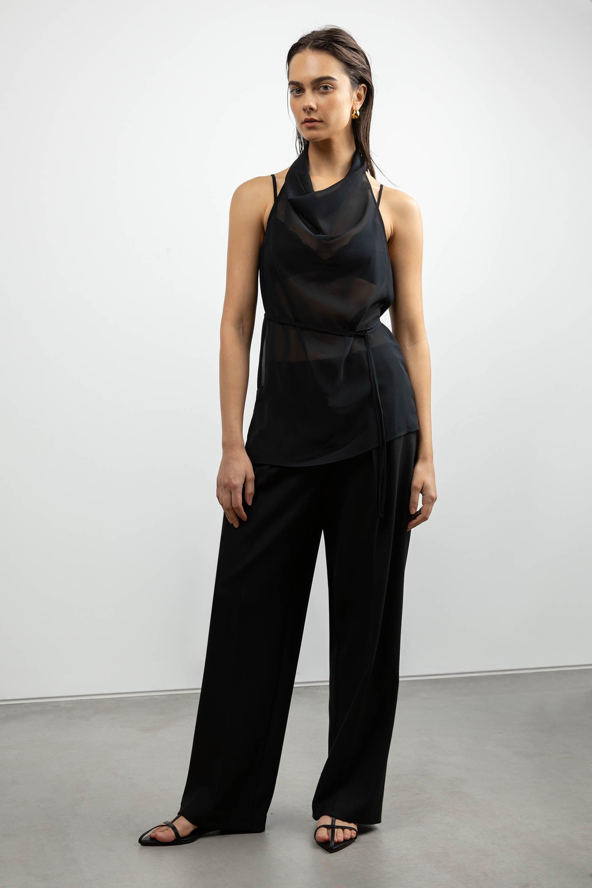 SHEER HALTER TOP by OAK + FORT