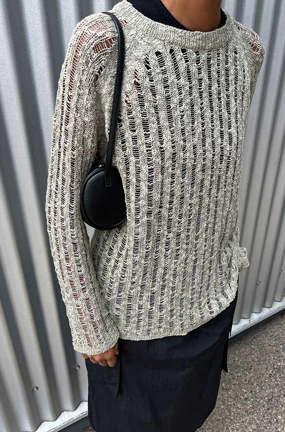 SHEER KNIT SWEATER by OAK + FORT