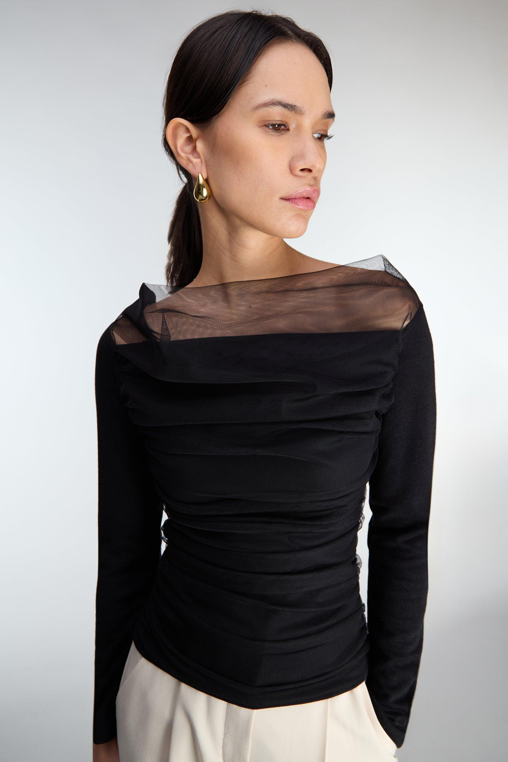 SHEER LAYERED TOP by OAK + FORT
