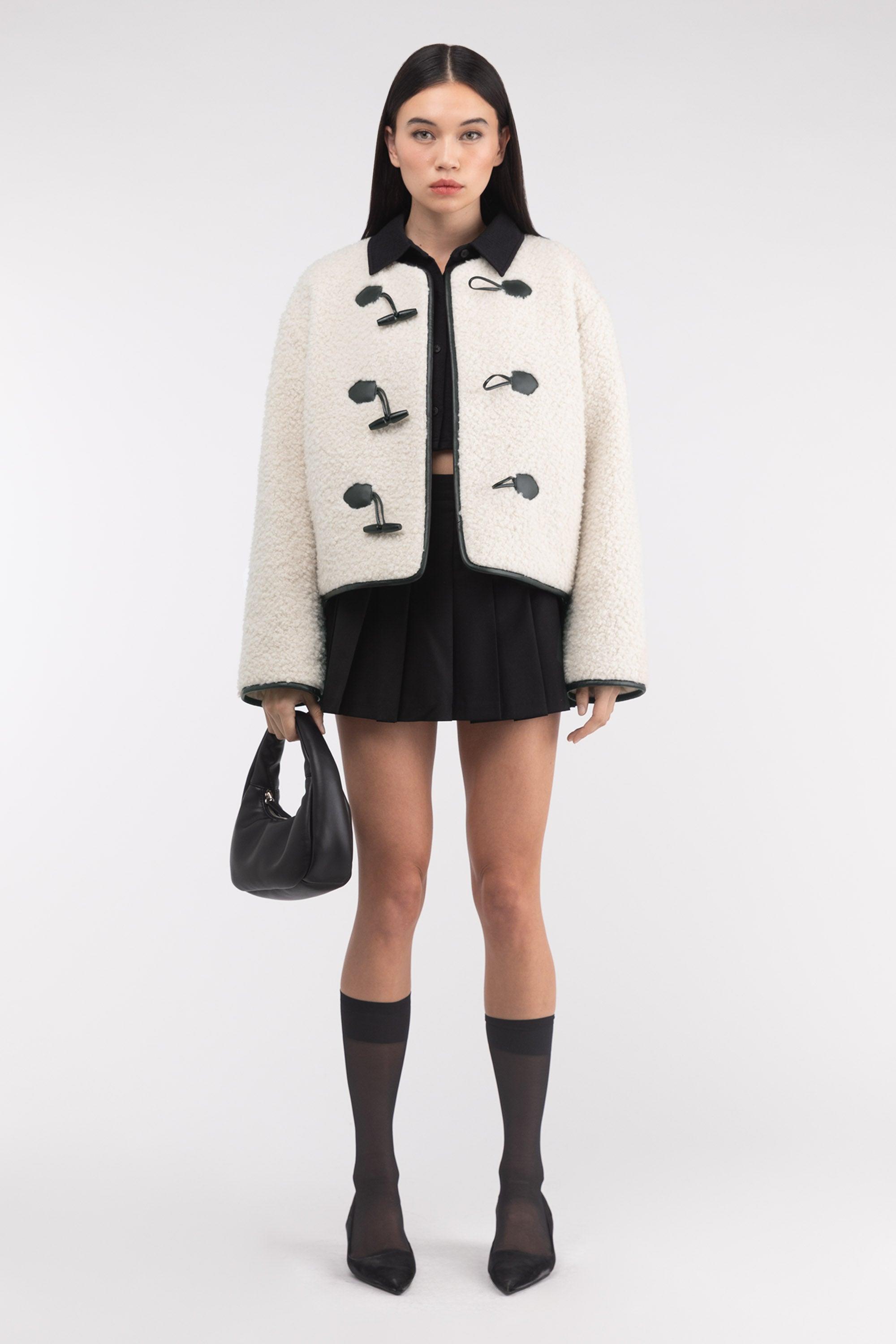 SHERPA JACKET WITH TOGGLE FRONT by OAK + FORT