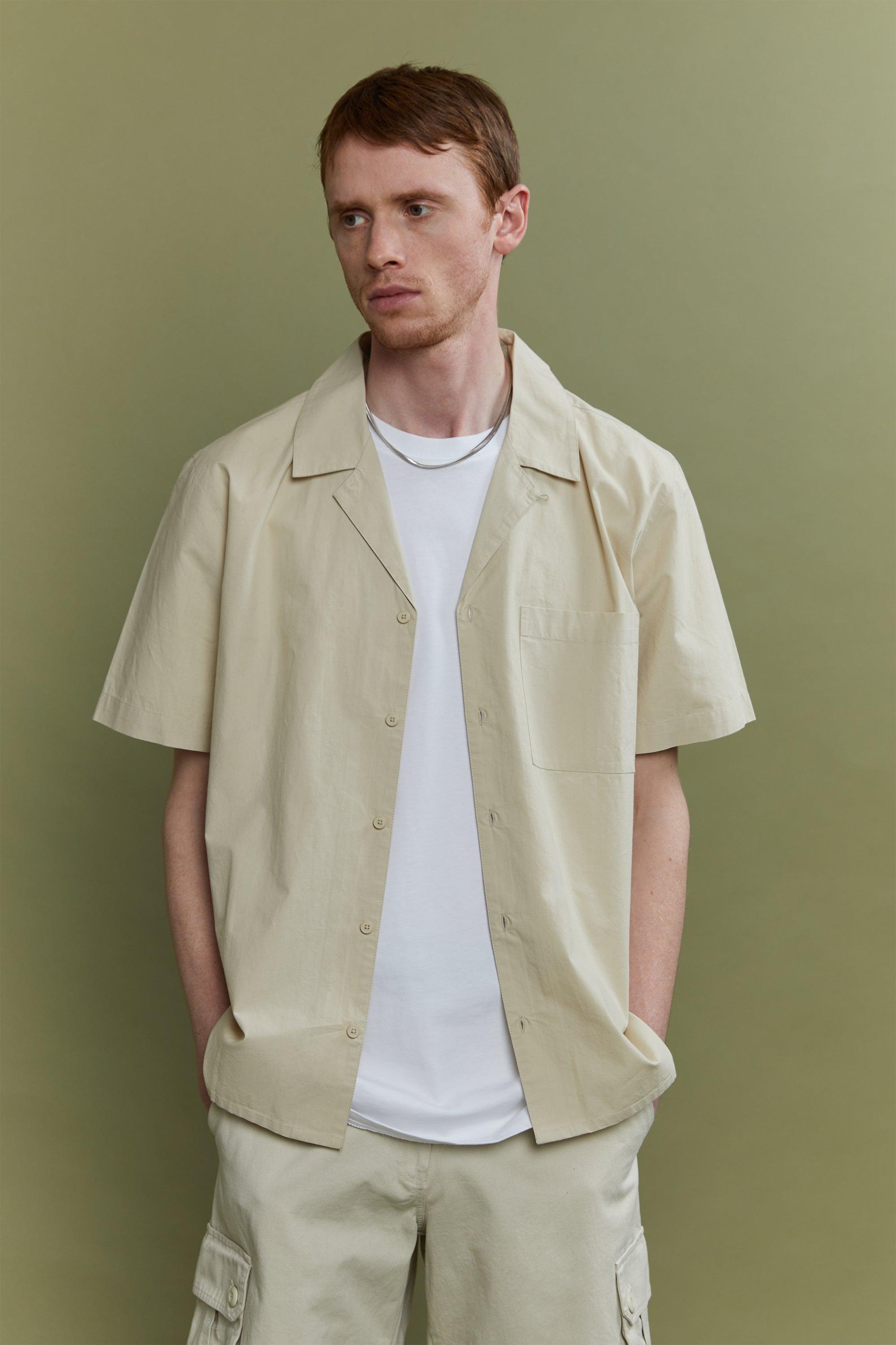 SHORT SLEEVE COTTON SHIRT by OAK + FORT