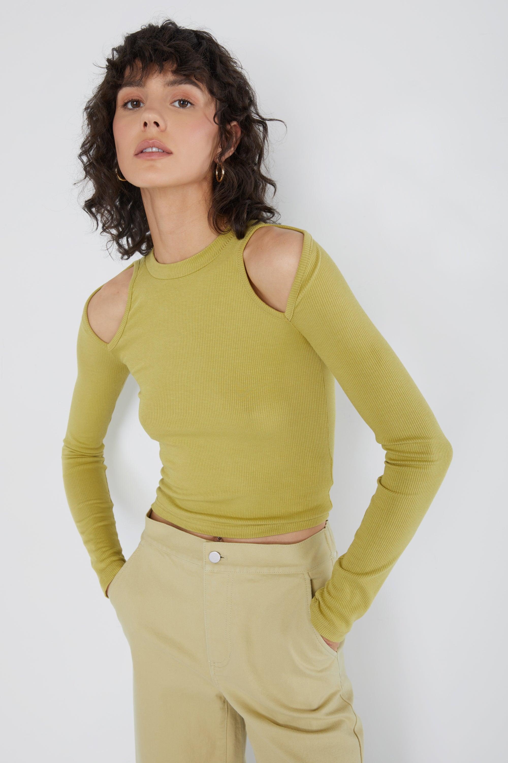 SHOULDER CUTOUT TOP by OAK + FORT